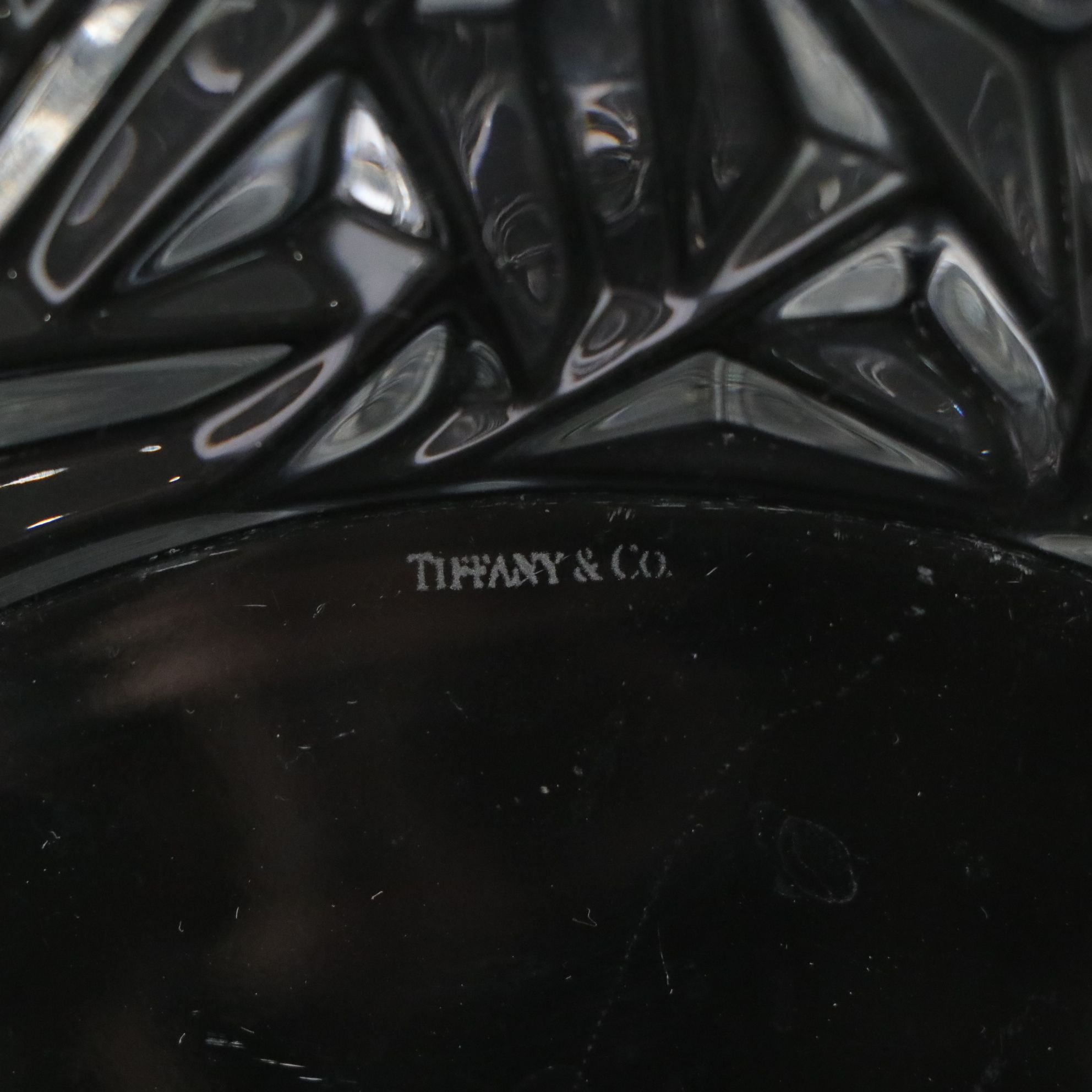 Tiffany & Co. Rock Cut Crystal Plate, Mikasa "Hampshire" Relish Dish & More