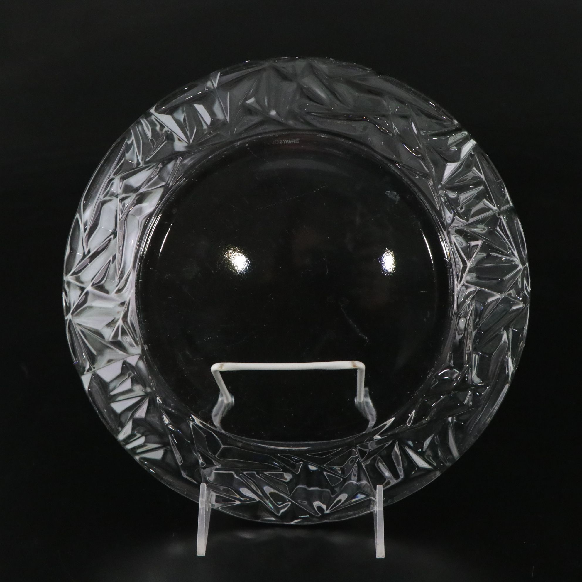 Tiffany & Co. Rock Cut Crystal Plate, Mikasa "Hampshire" Relish Dish & More