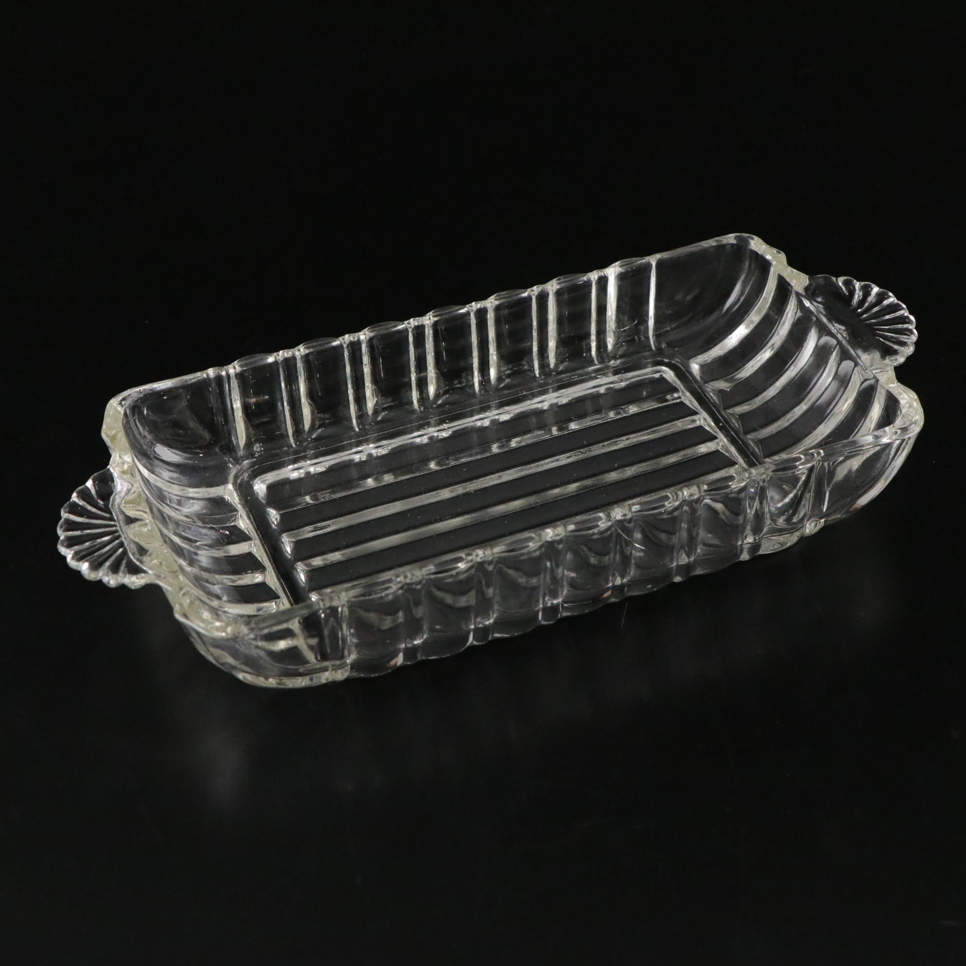 Tiffany & Co. Rock Cut Crystal Plate, Mikasa "Hampshire" Relish Dish & More