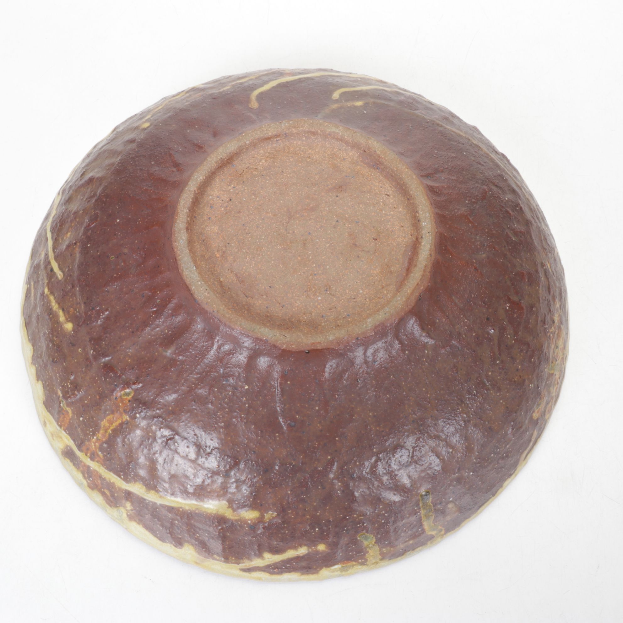 Artisan Wheel-Thrown Pottery Bowl with Textured and Glazed Finish