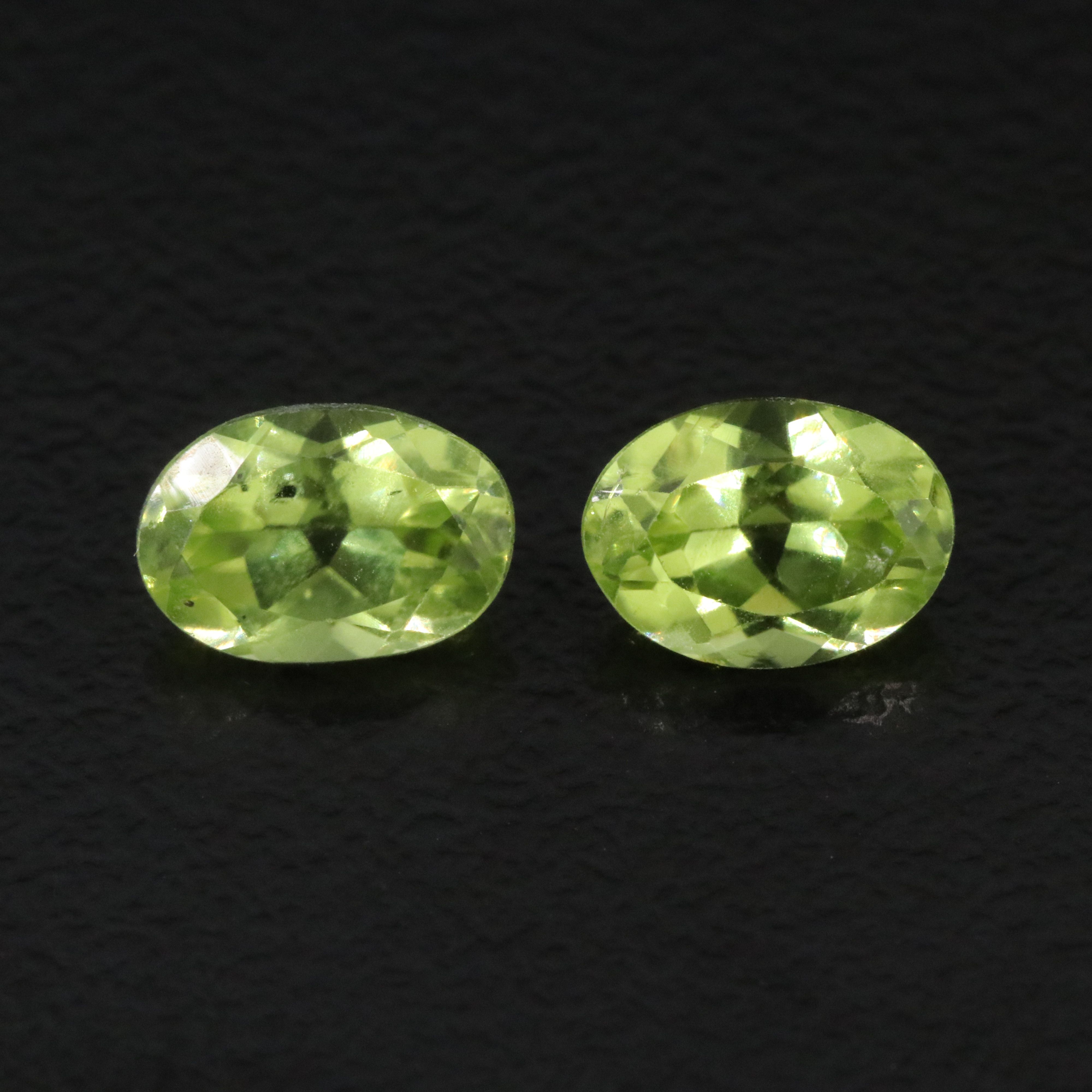 Loose 1.95 CTW Peridot Pair