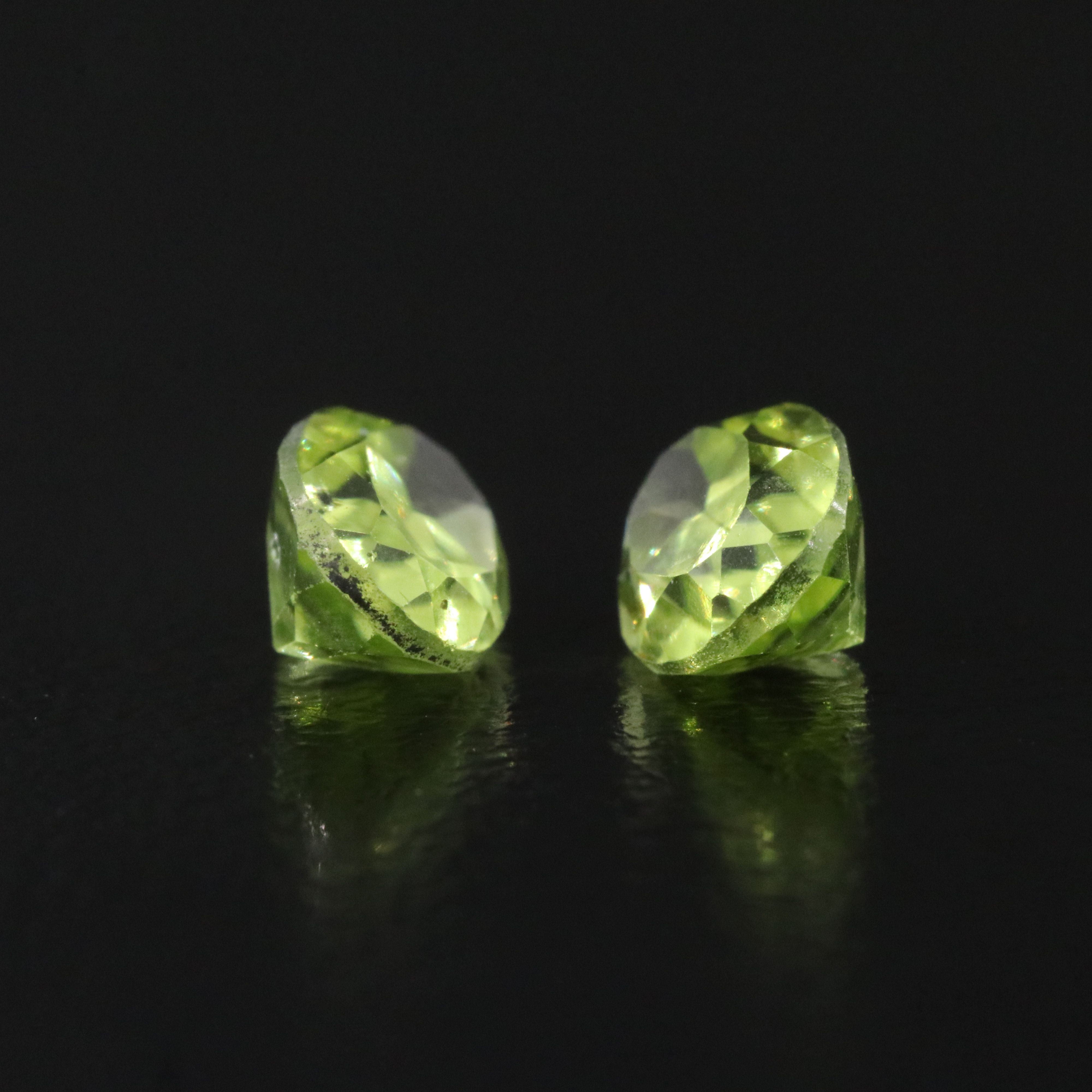 Loose 1.95 CTW Peridot Pair