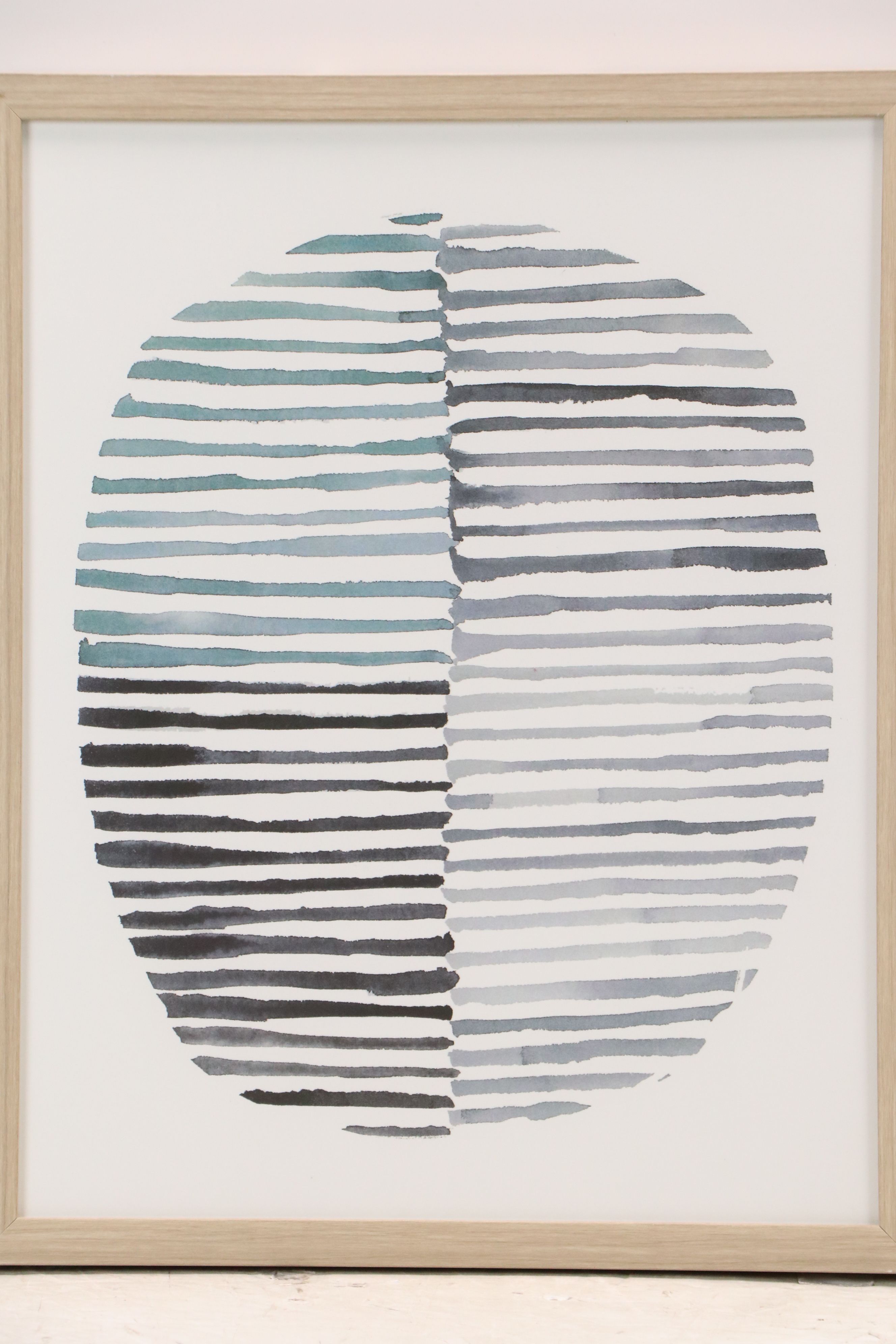 Set of Abstract Minimalist Offset Lithographs, 21st Century