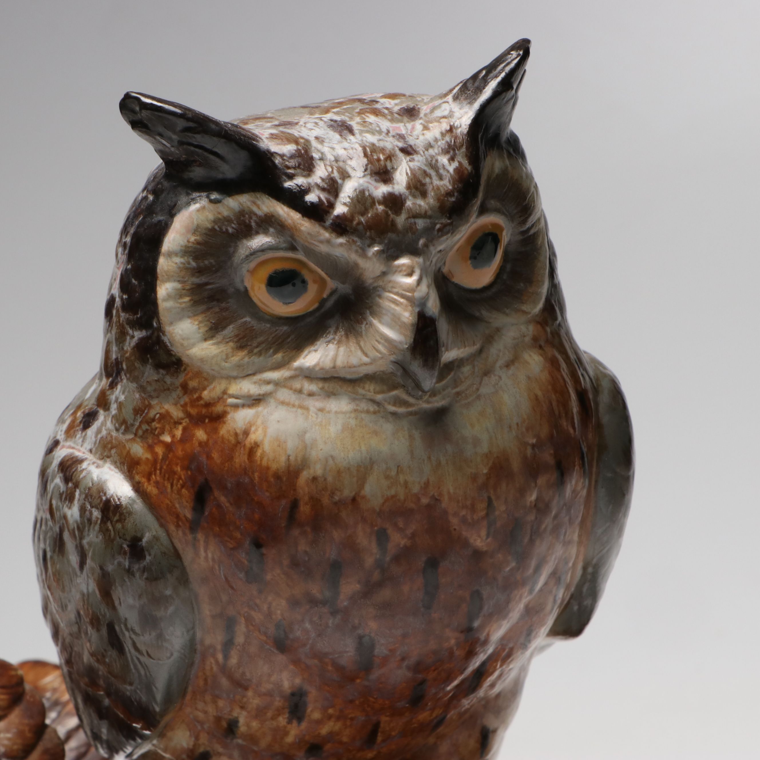 Lladró Limited Edition "Eagle Owls" Figurine Designed by Antonio Ballester