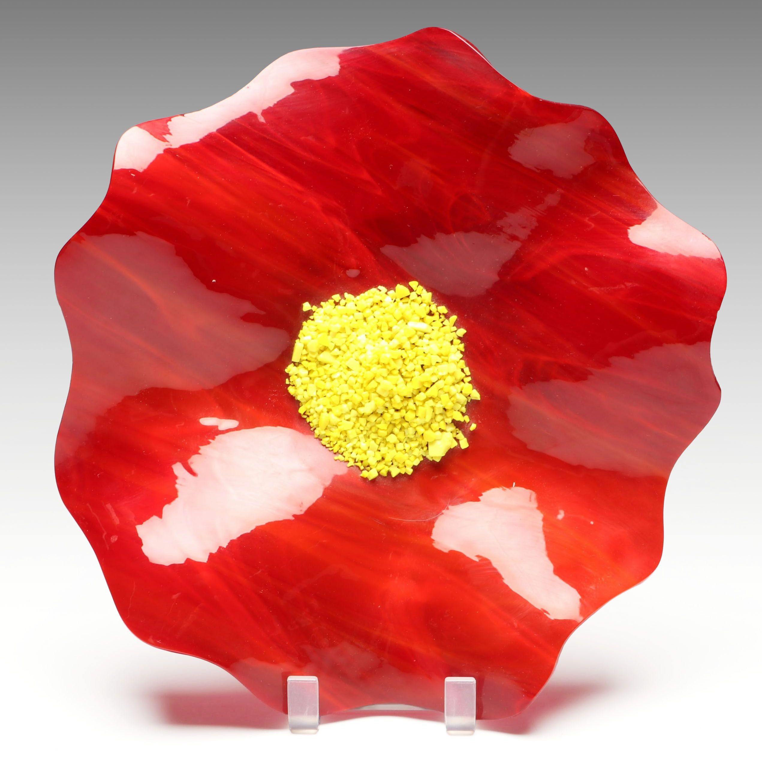 Handblown Art Glass Flower