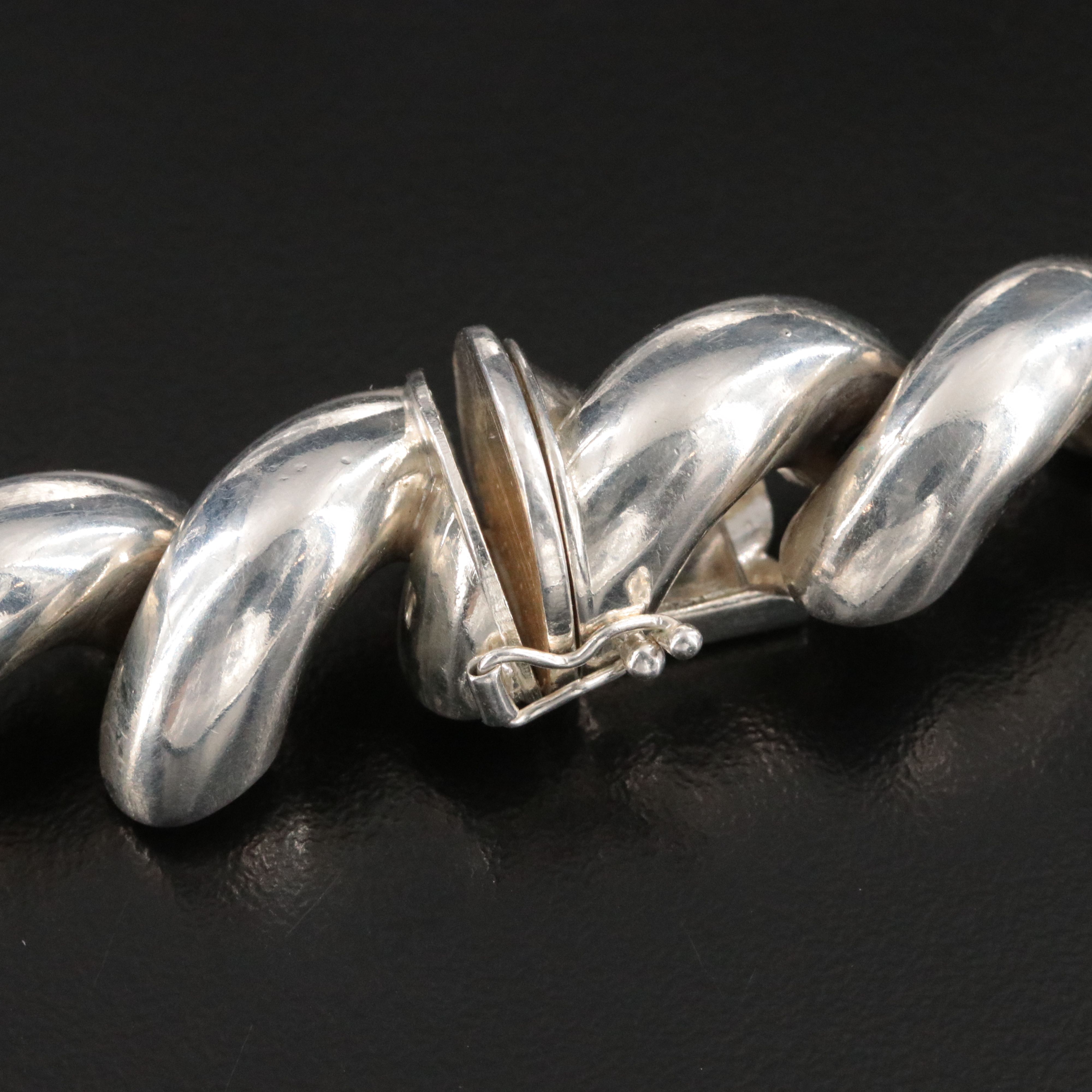 Italian Sterling San Marco Link Necklace