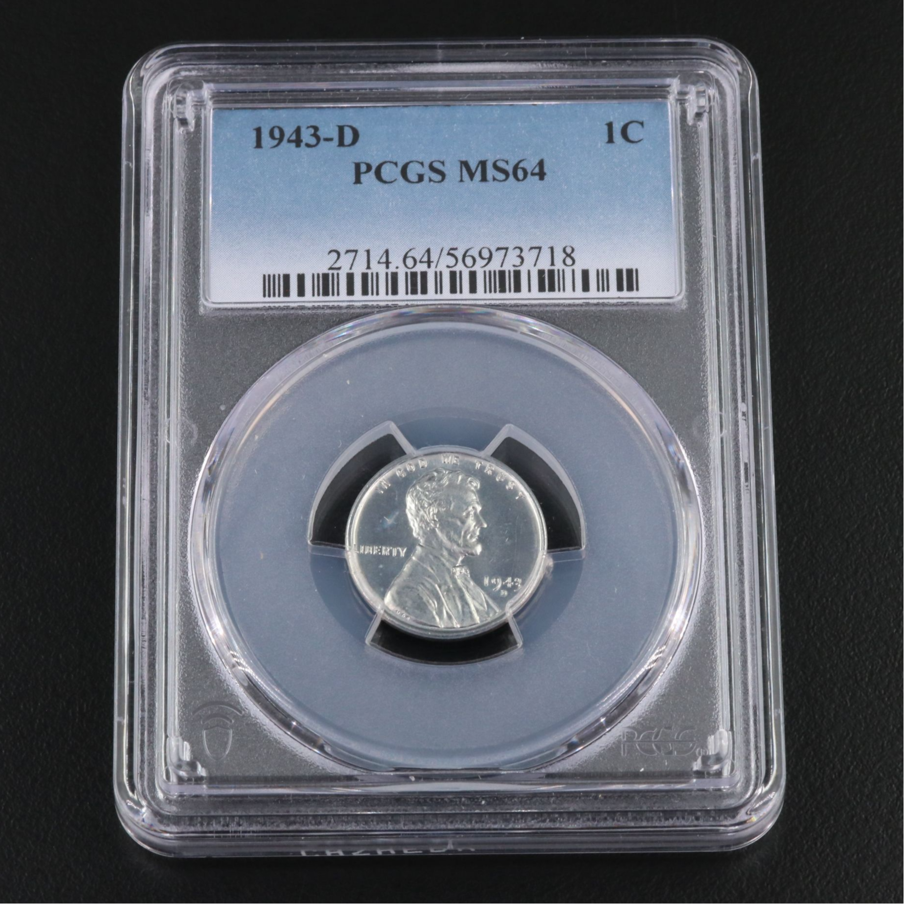 PCGS MS64 1943-D Steel Cent