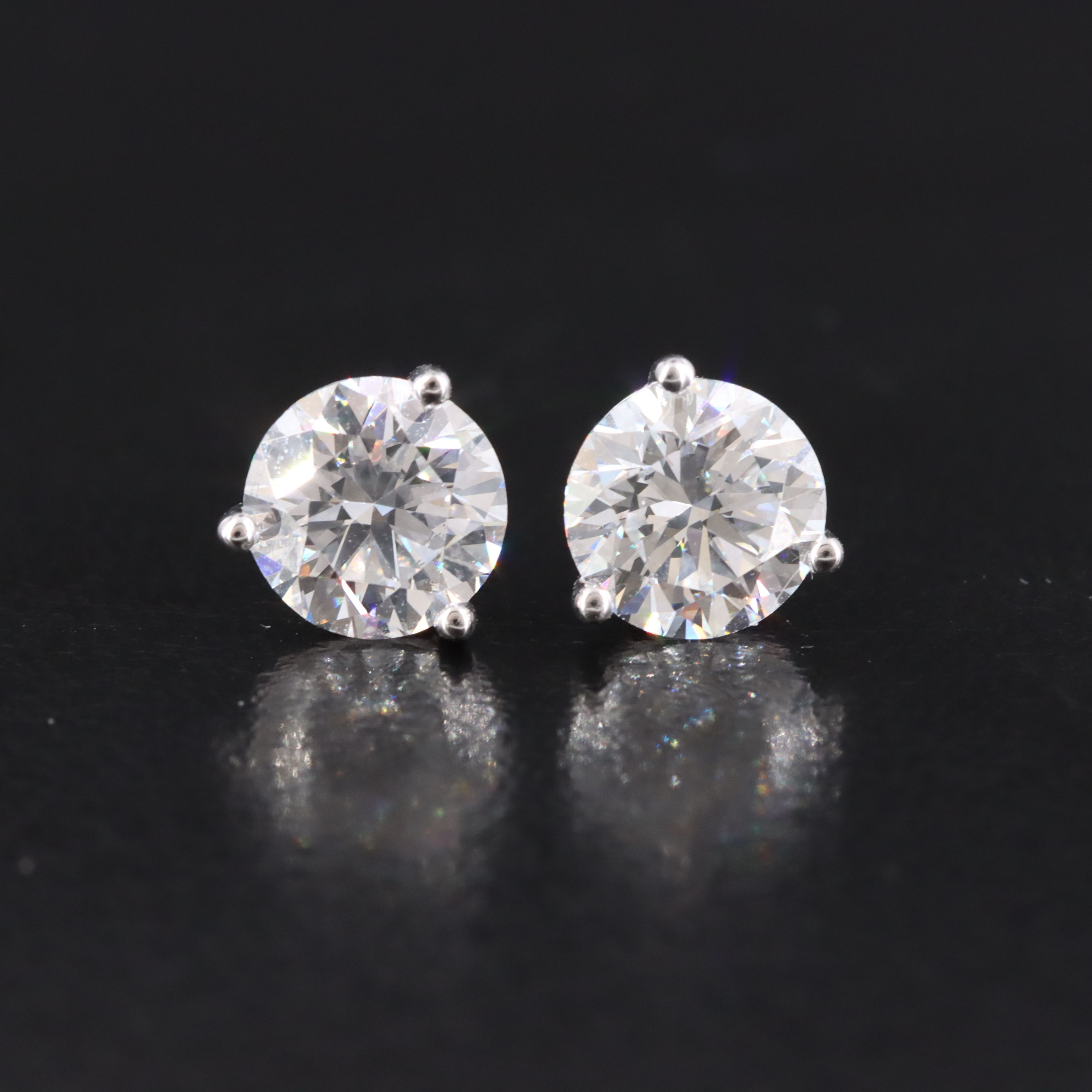 14K 2.00 CTW Lab Grown Diamond Stud Earrings