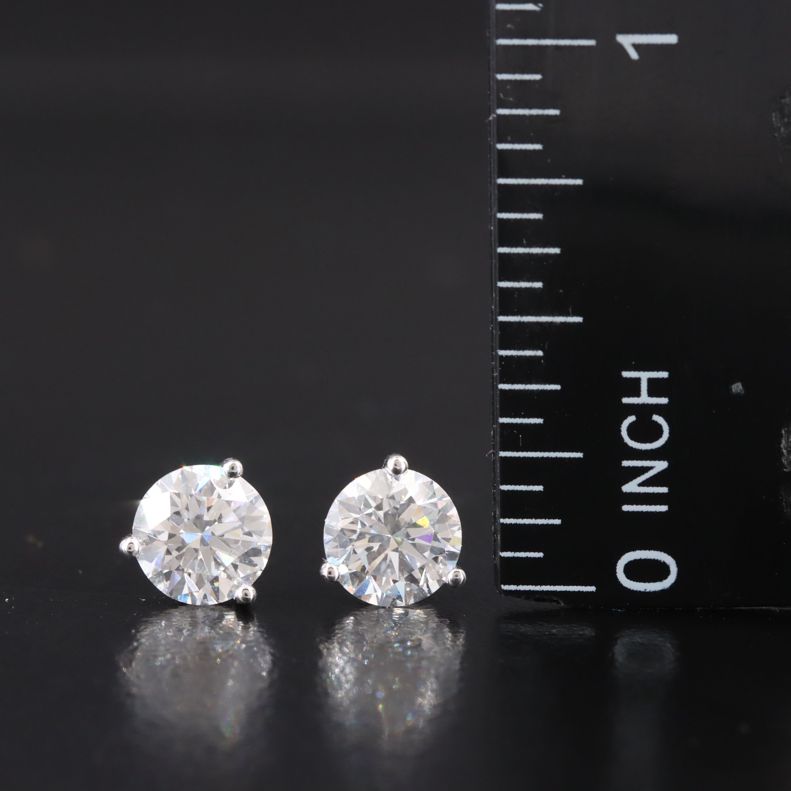 14K 2.00 CTW Lab Grown Diamond Stud Earrings