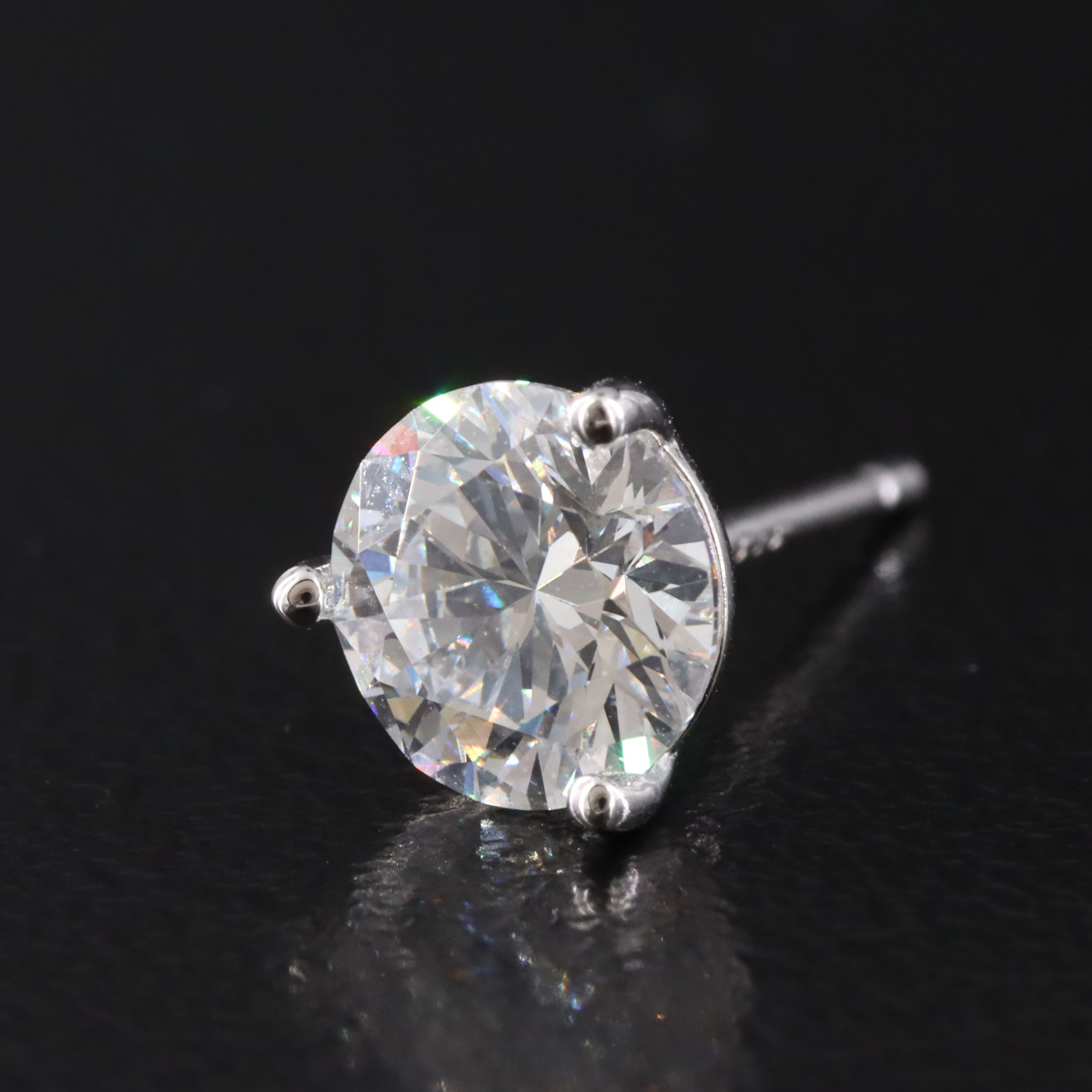 14K 2.00 CTW Lab Grown Diamond Stud Earrings