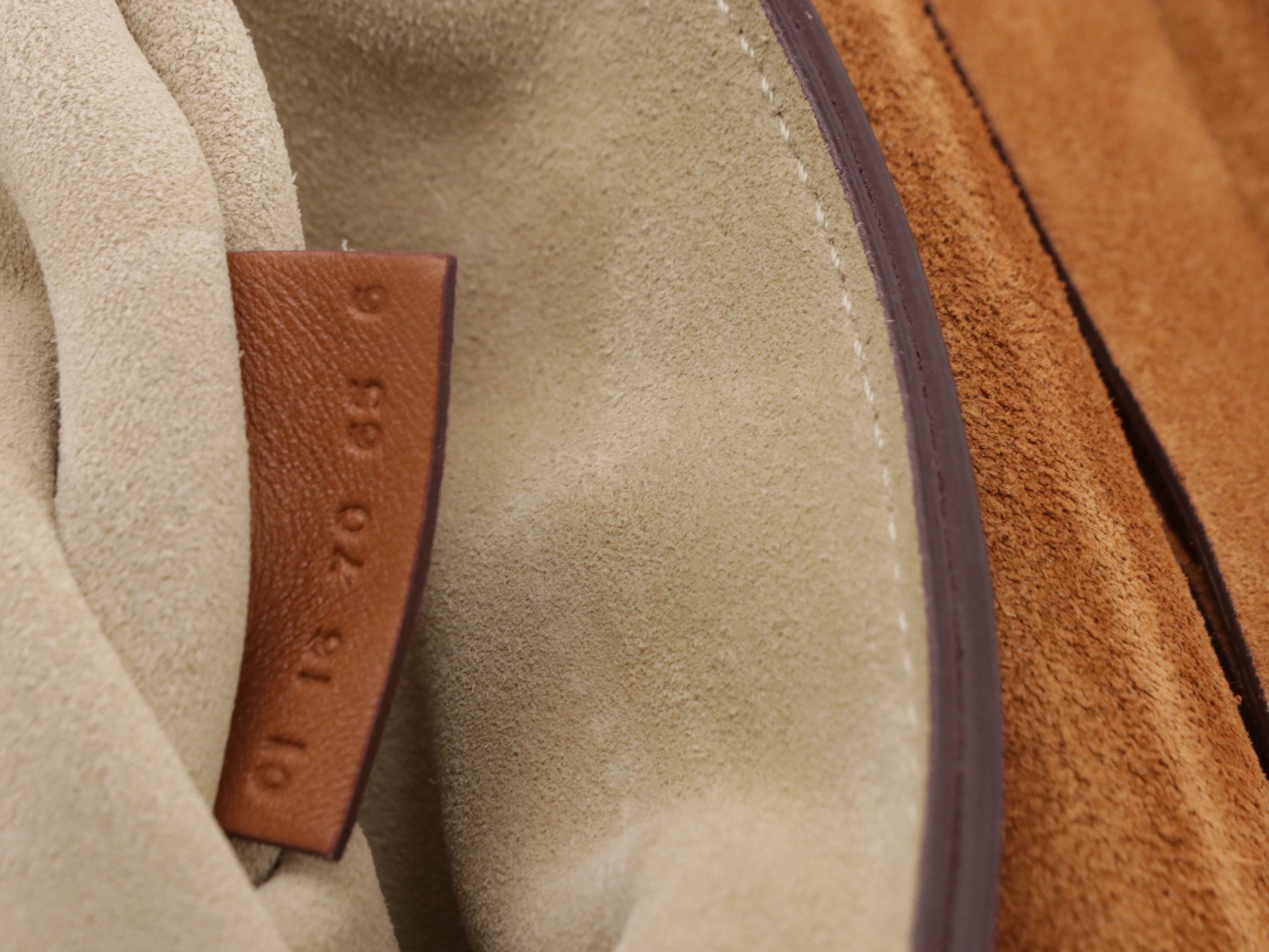 Chloé Drew Crossbody Bag in Brown Calfskin Leather and Suede