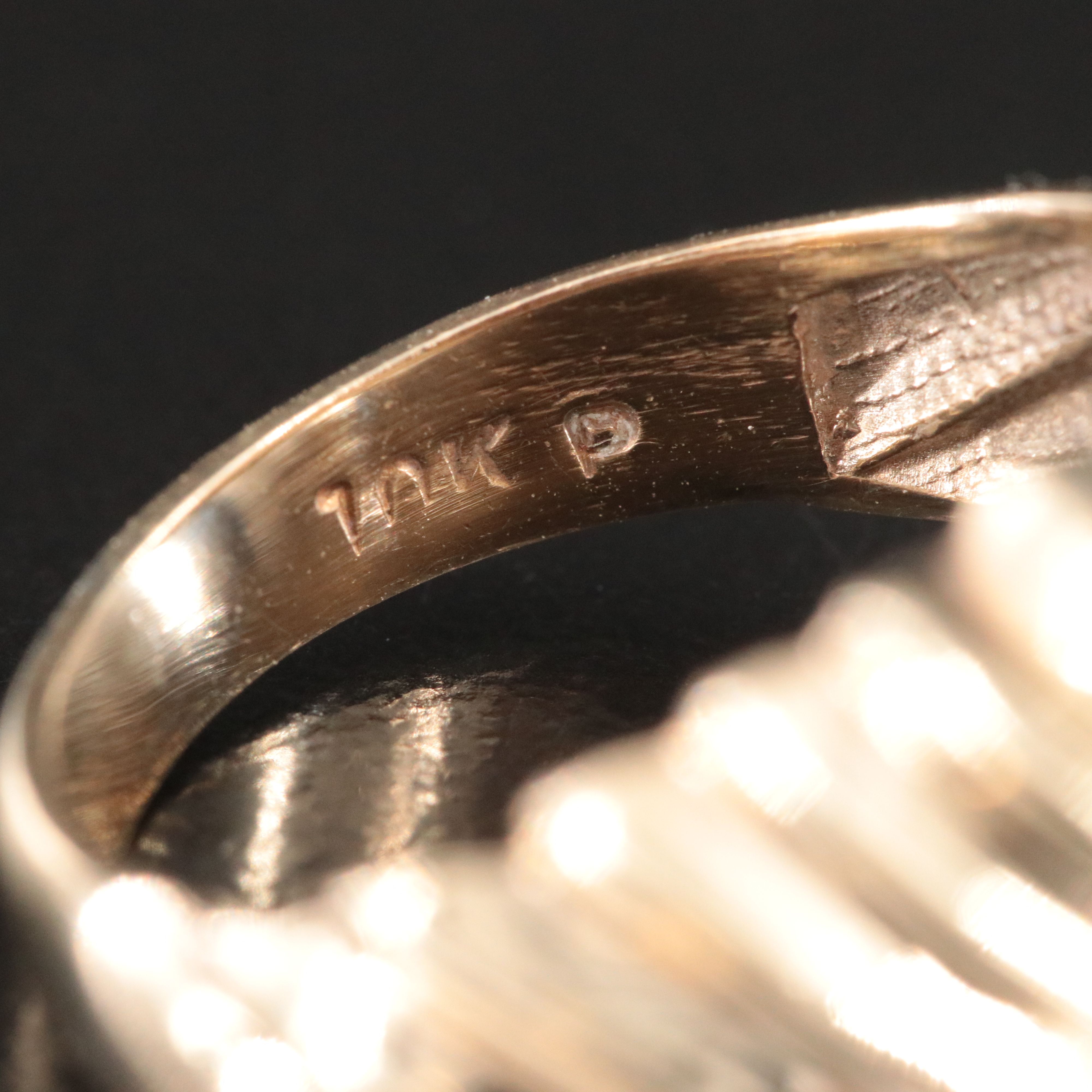 10K Fluted Dome Ring