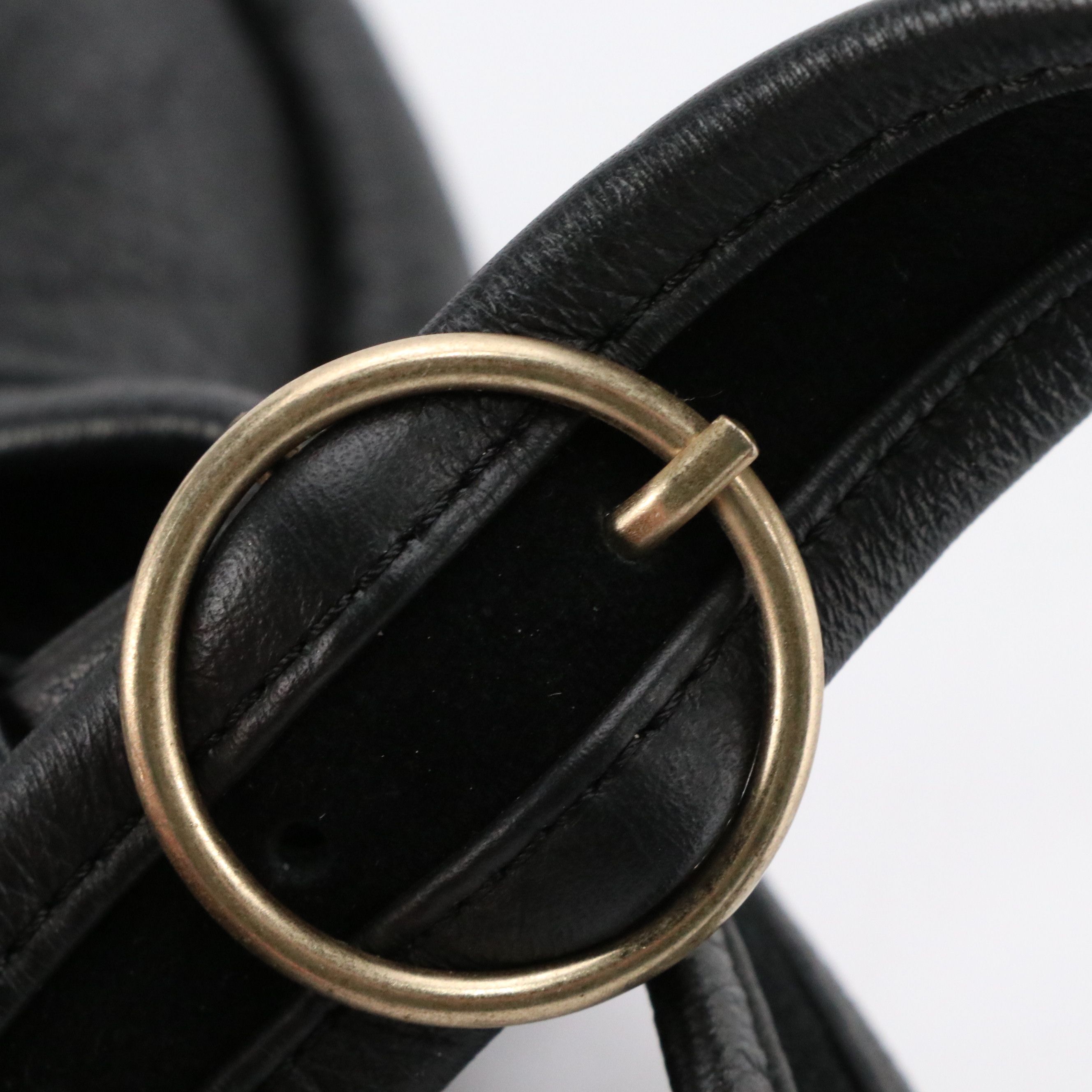 See by Chloé Ribbon Zip Crossbody Bag in Black Grained Calfskin Leather