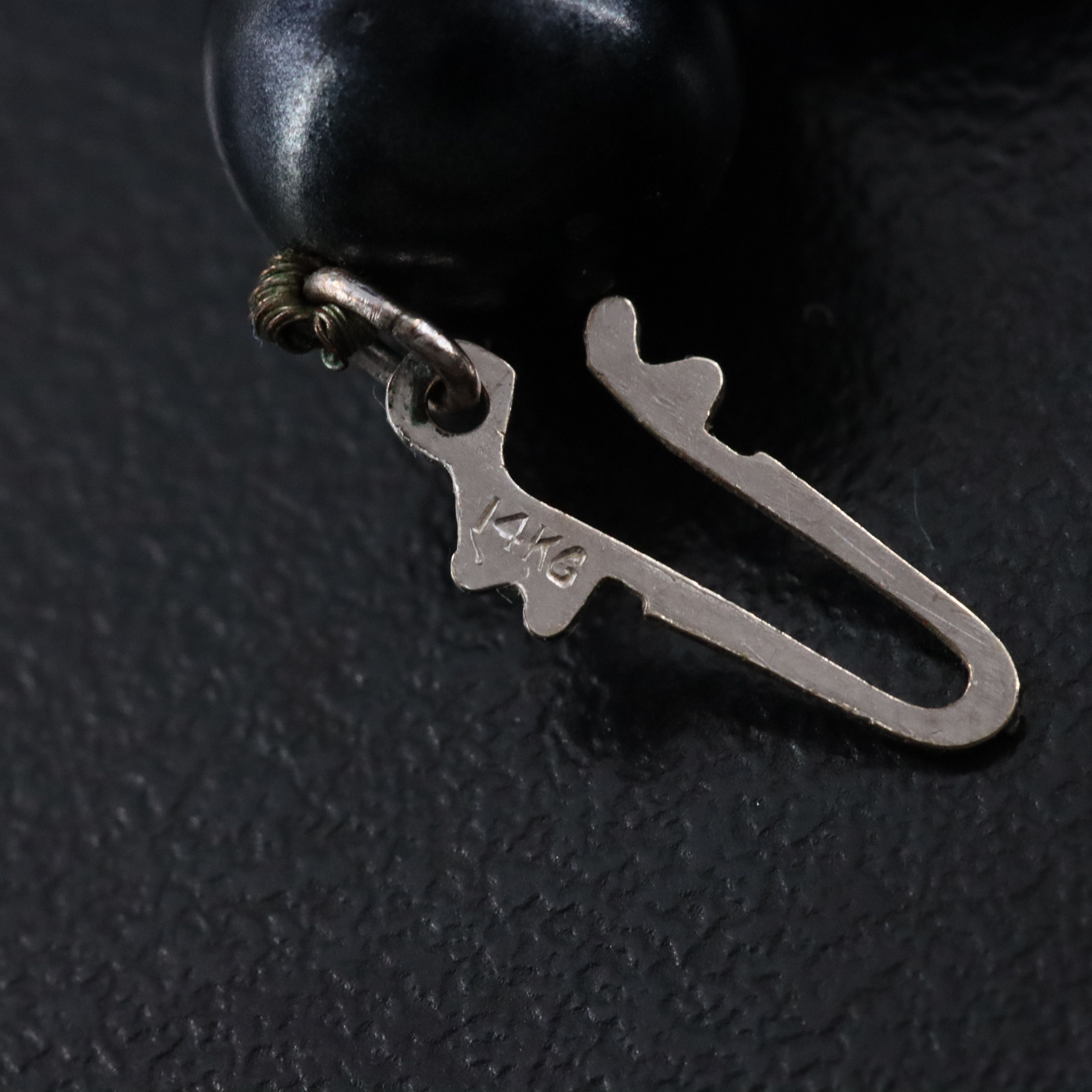 Faux Pearl Necklace with 14K Clasp