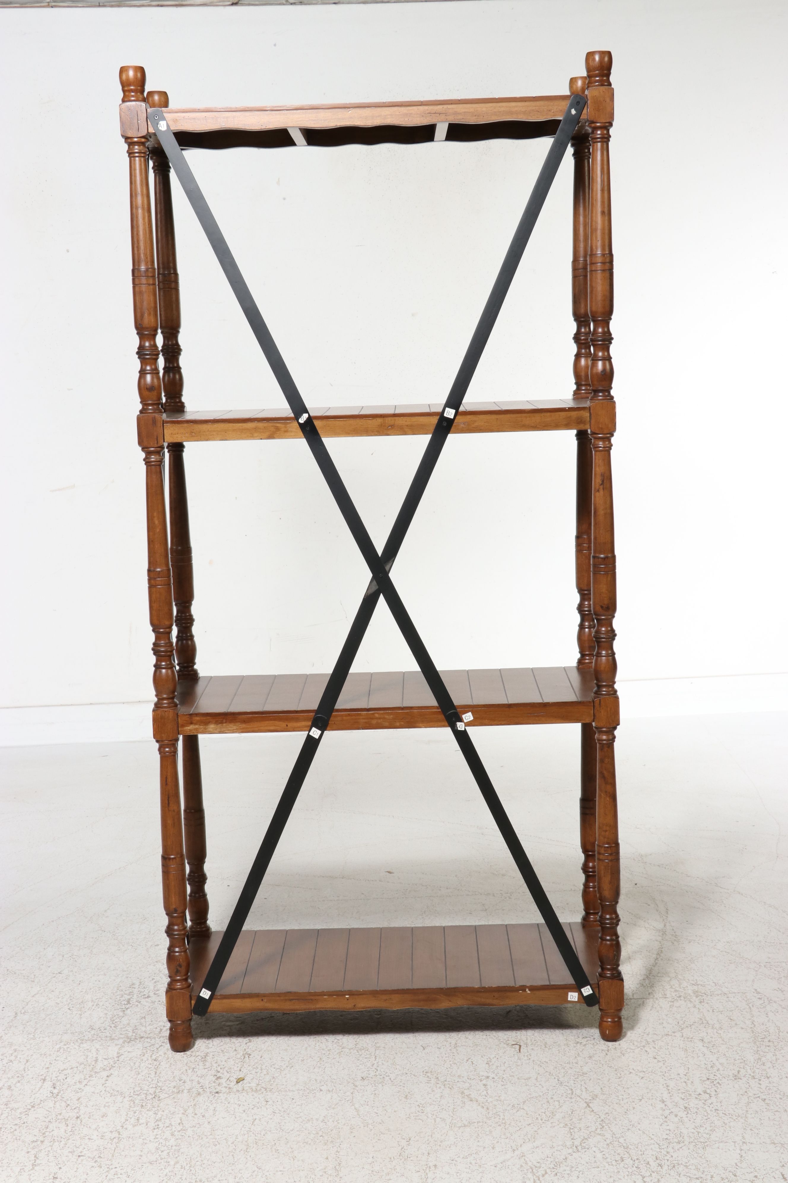 Pair of Contemporary Turned-Post Étagères, 21st Century