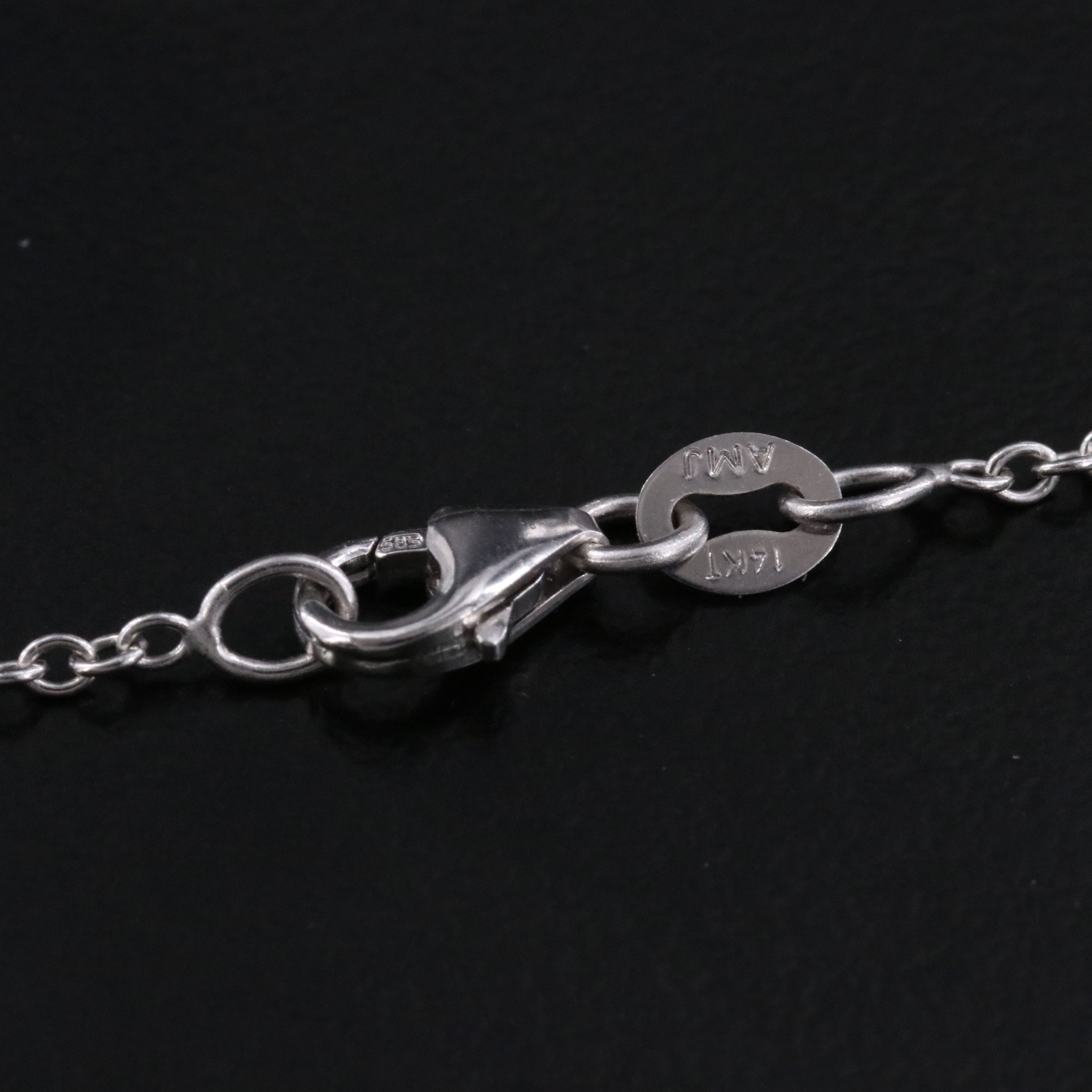 Michael Christoff 14K 10.46 CT Aquamarine and 1.53 CTW Diamond Pendant Necklace