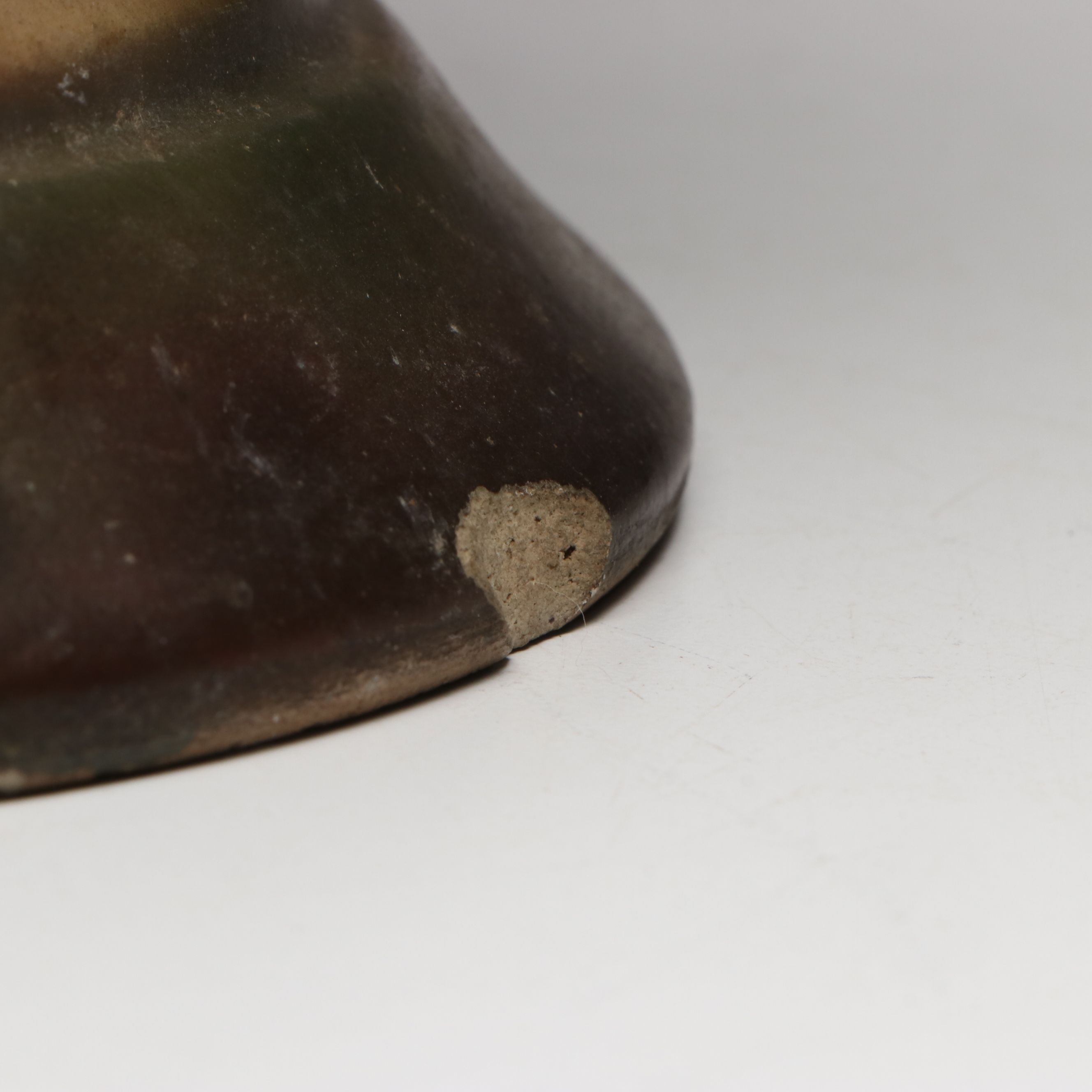 Hand-Painted Gilt Ceramic Amphora Vase