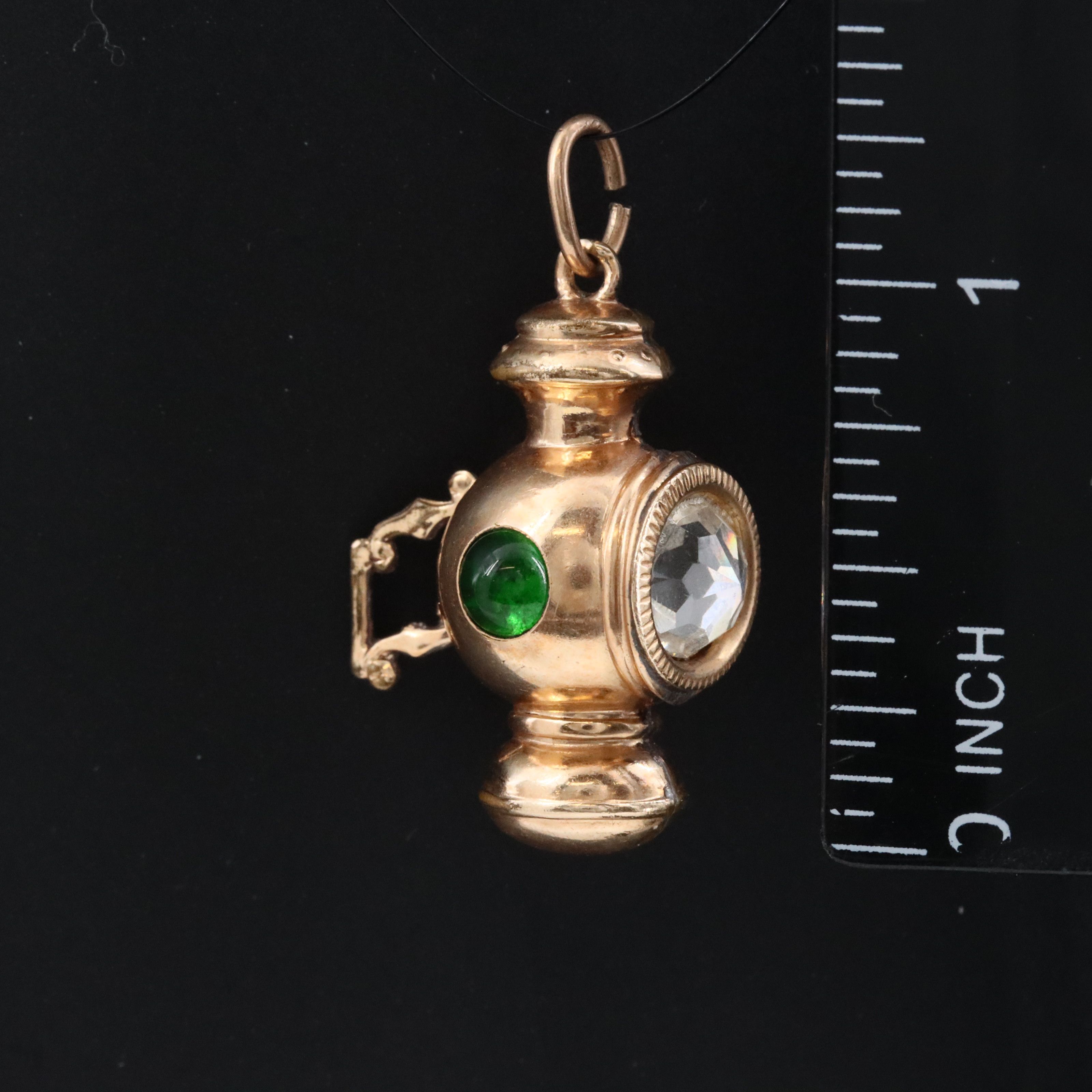Vintage Signal Lantern Charm Pendant