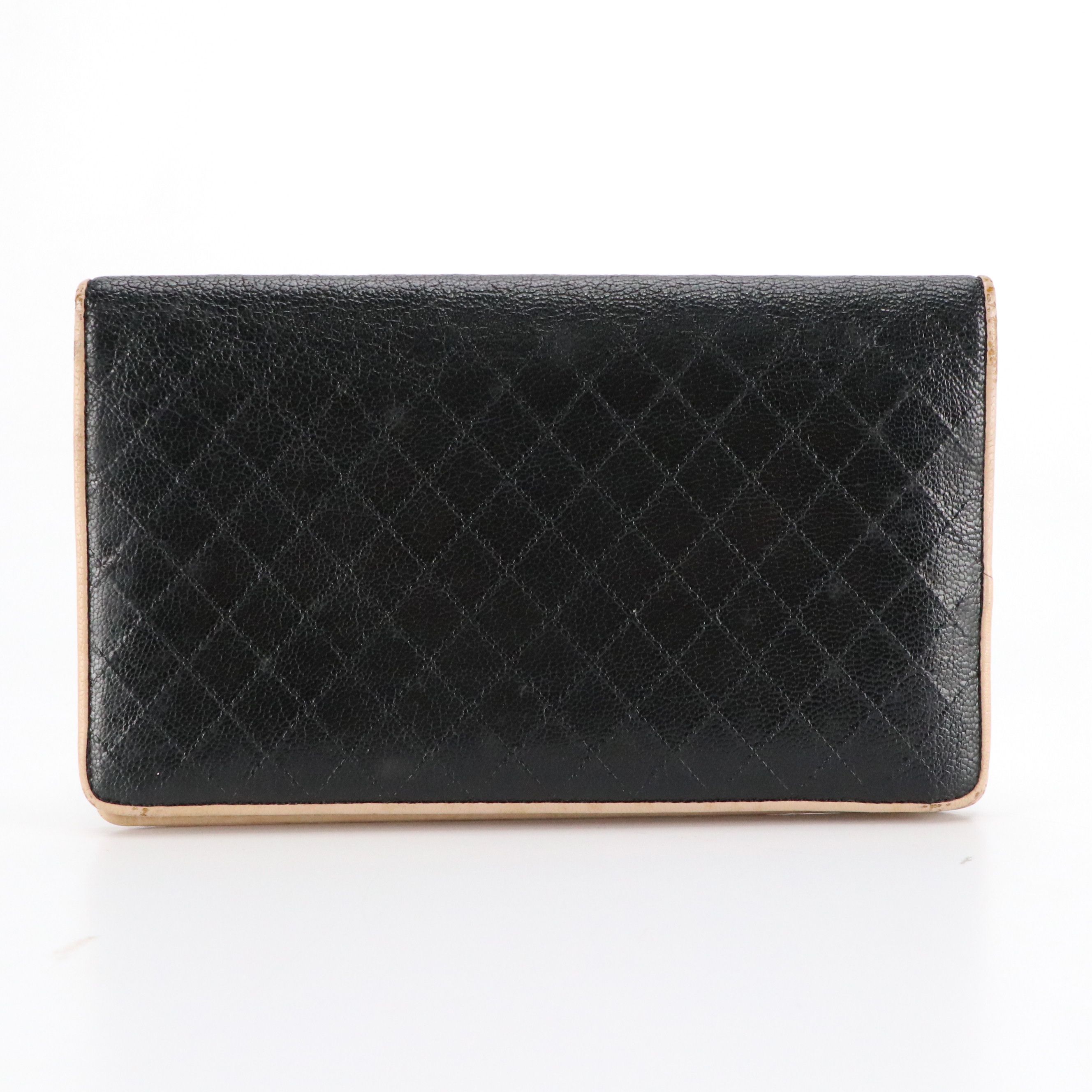 Chanel CC Yen Wallet in Diamond-Stitched Leather