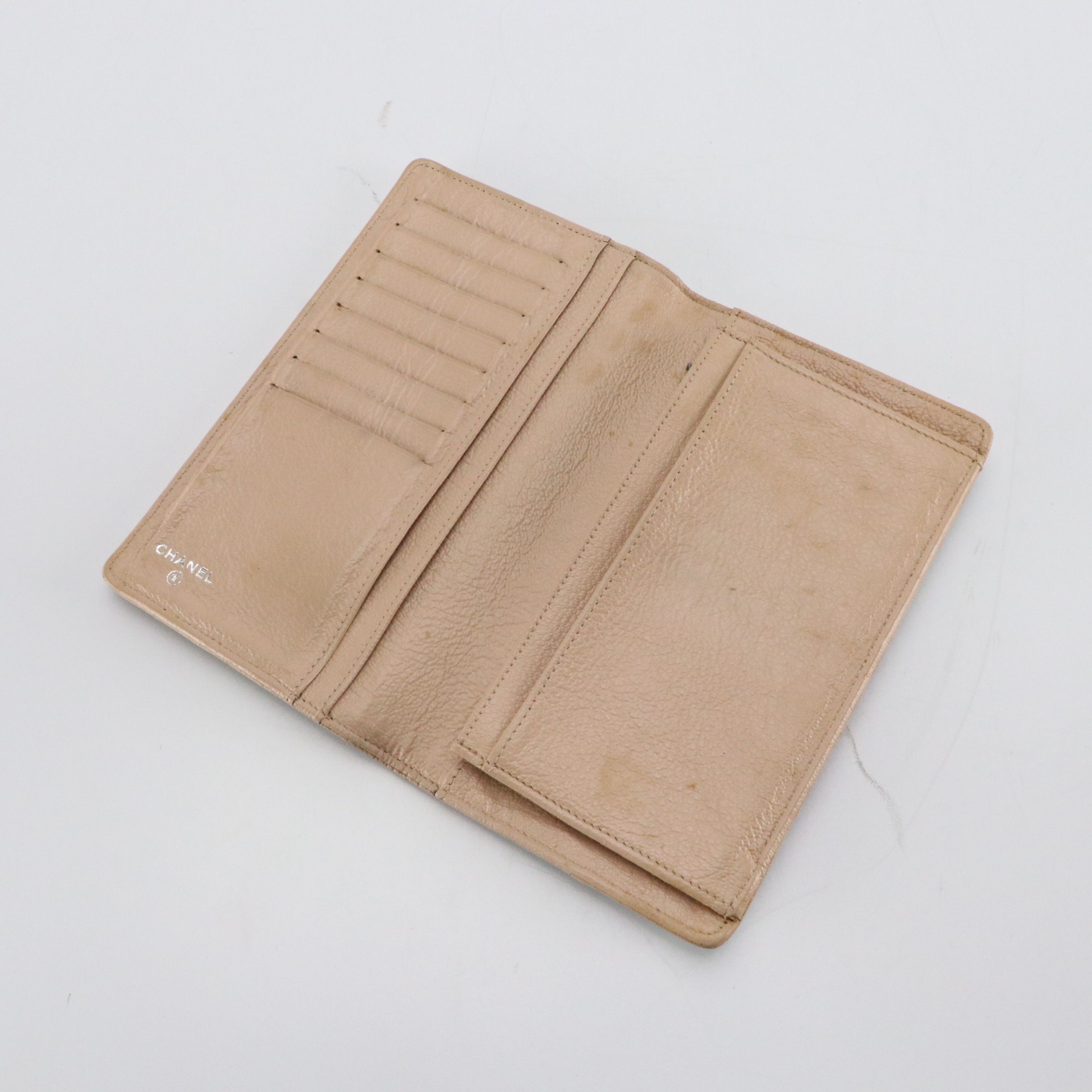 Chanel CC Yen Wallet in Diamond-Stitched Leather