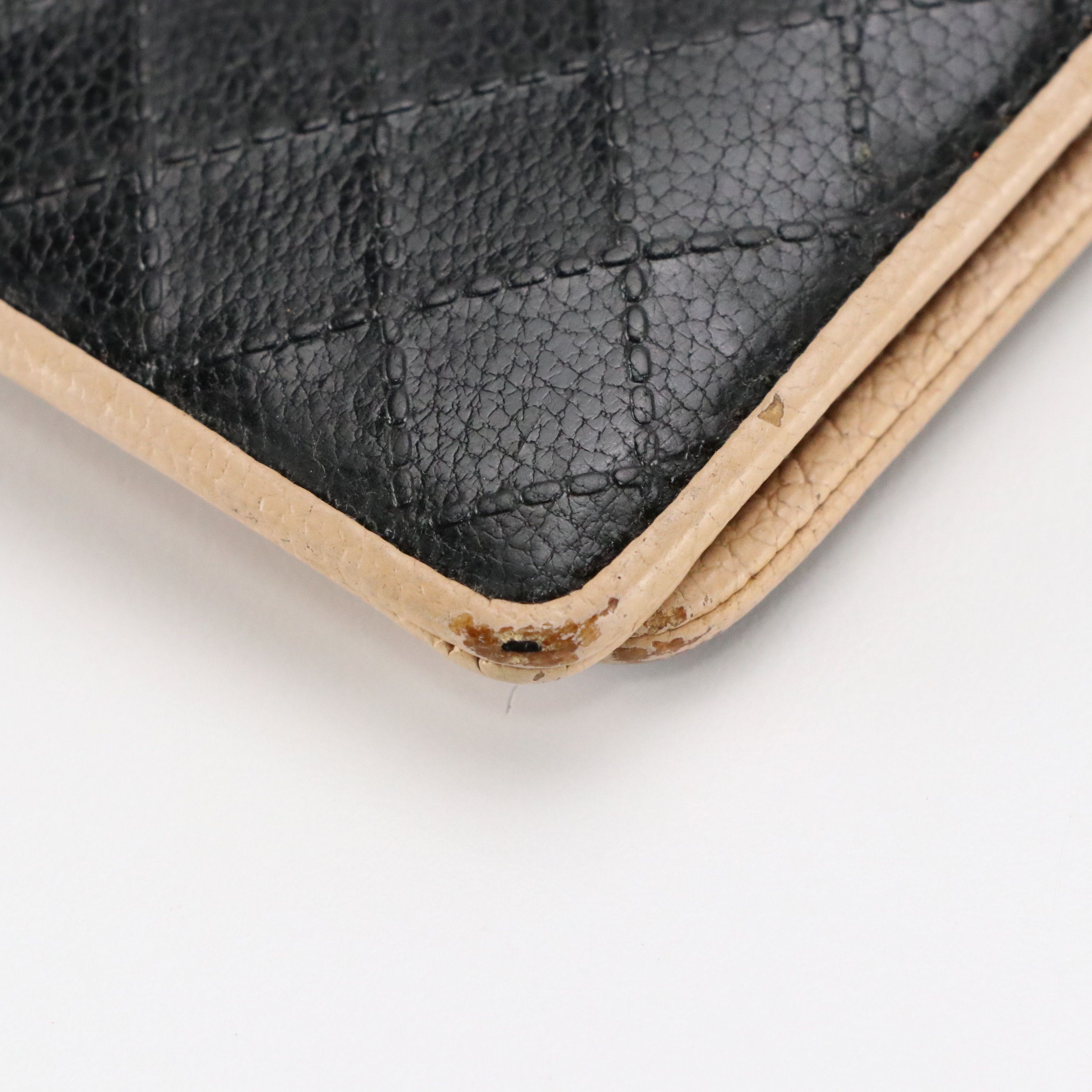 Chanel CC Yen Wallet in Diamond-Stitched Leather