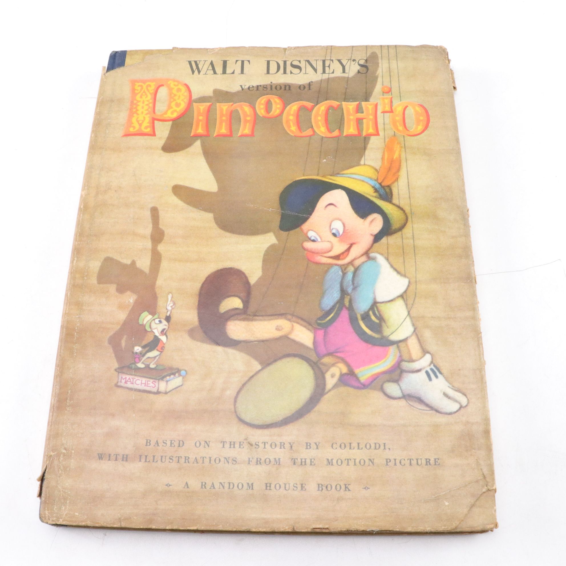 1939 Edition "Walt Disney's Version of Pinocchio" & other Children's Toys