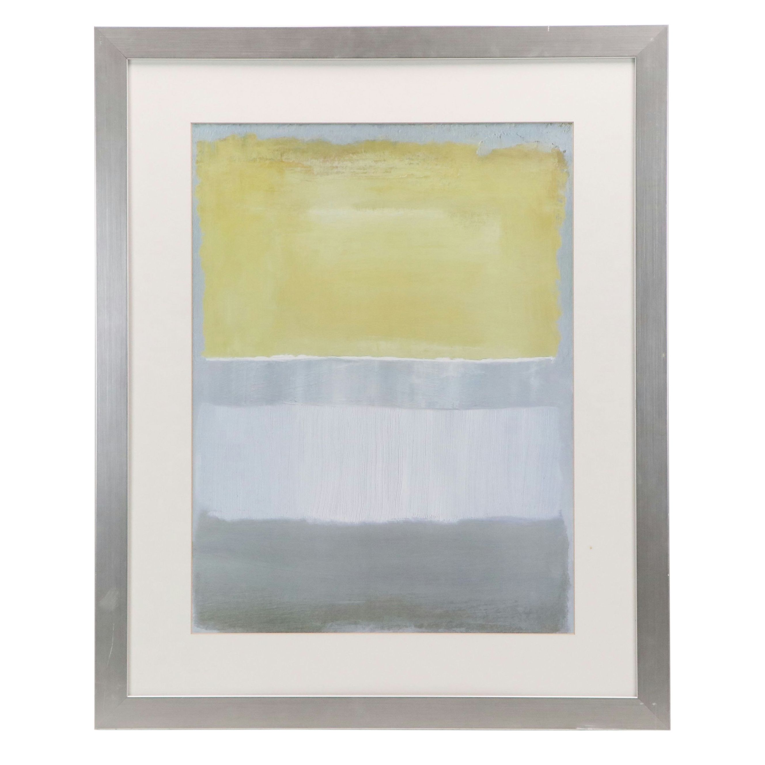 After Carolyn Gold Offset Lithographs "Half Light I and II," 21st Century