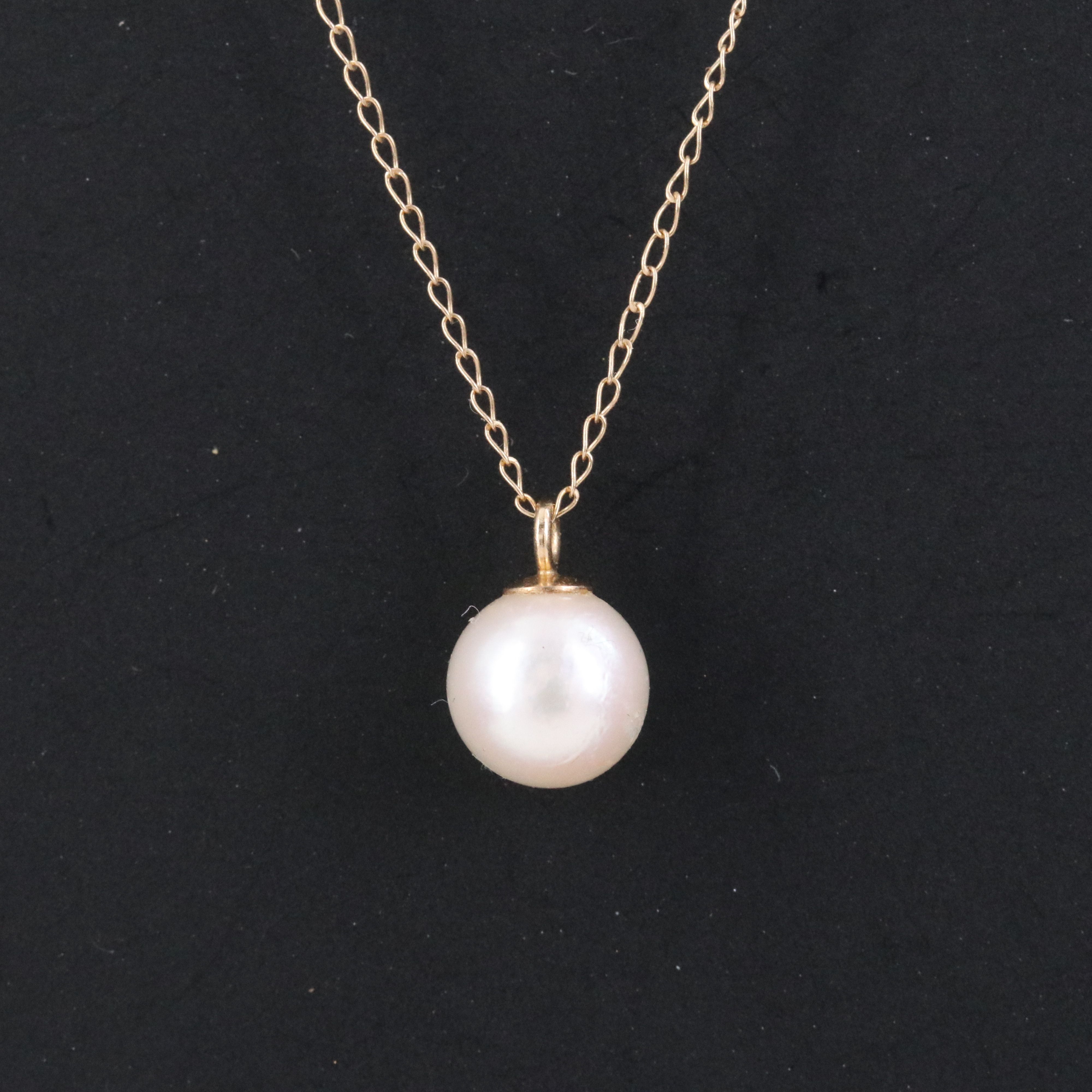 14K Pearl Pendant Necklace