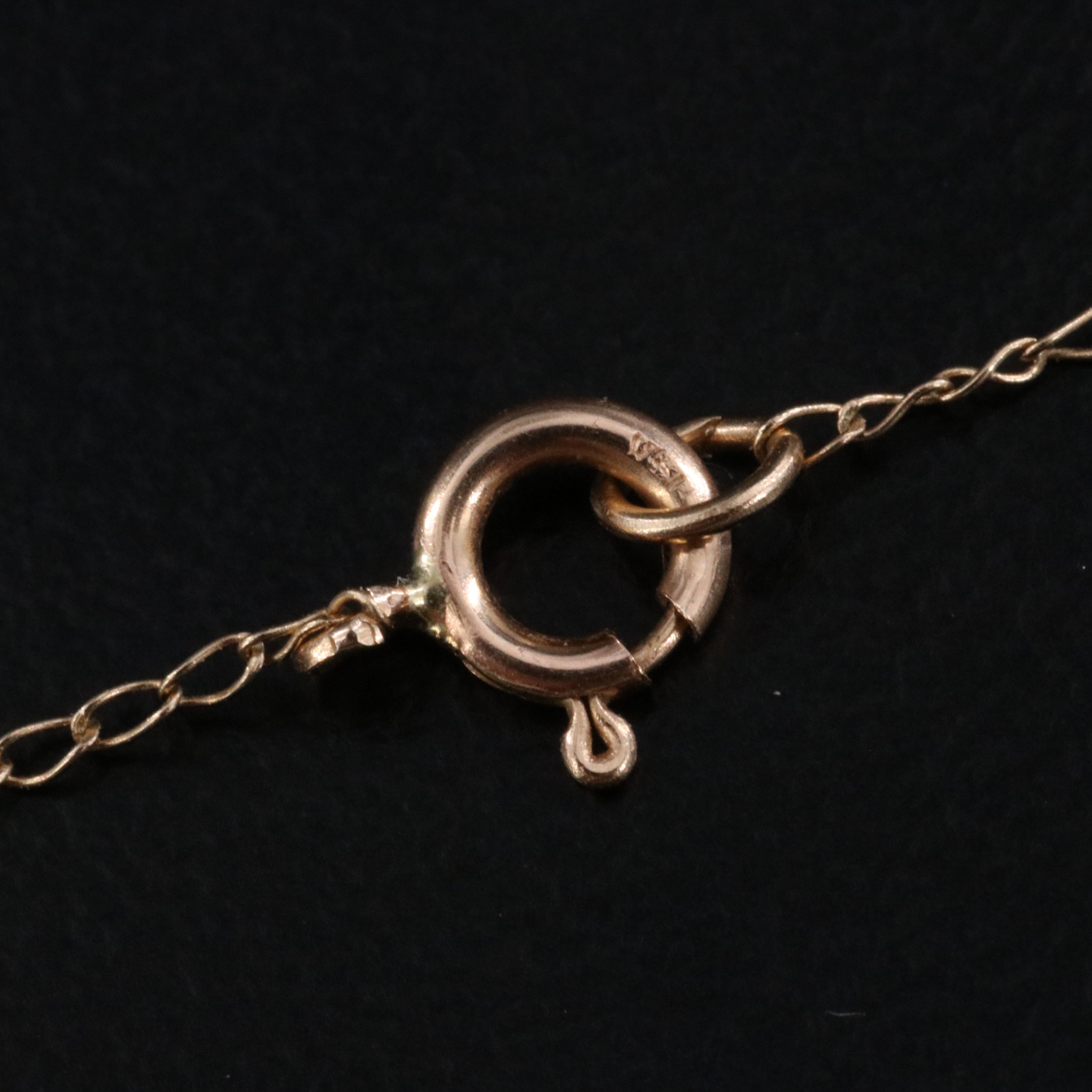 14K Pearl Pendant Necklace