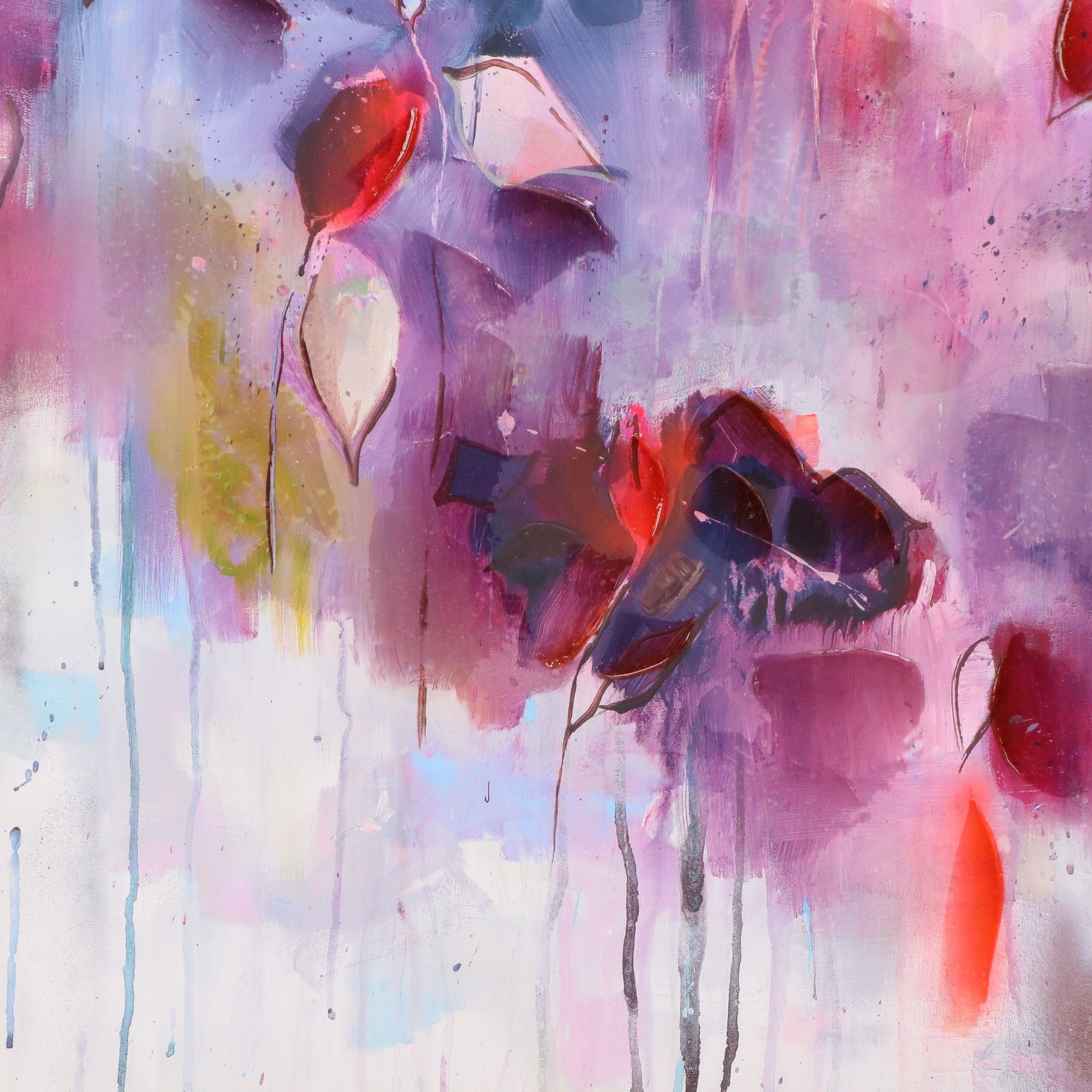 After Michaela Nessim Embellished Gicleé on Canvas "Take Back the Stars"