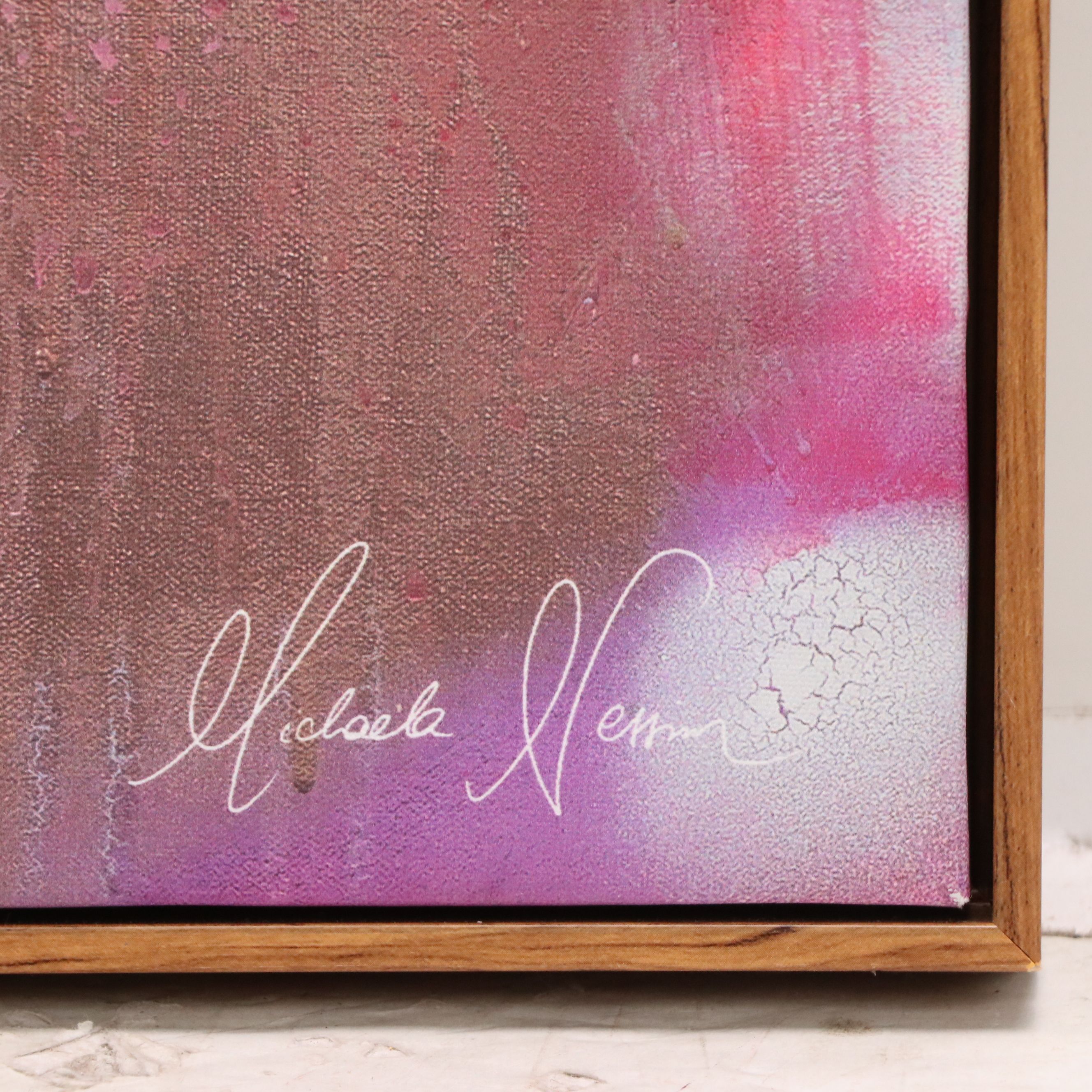 After Michaela Nessim Embellished Gicleé on Canvas "Take Back the Stars"