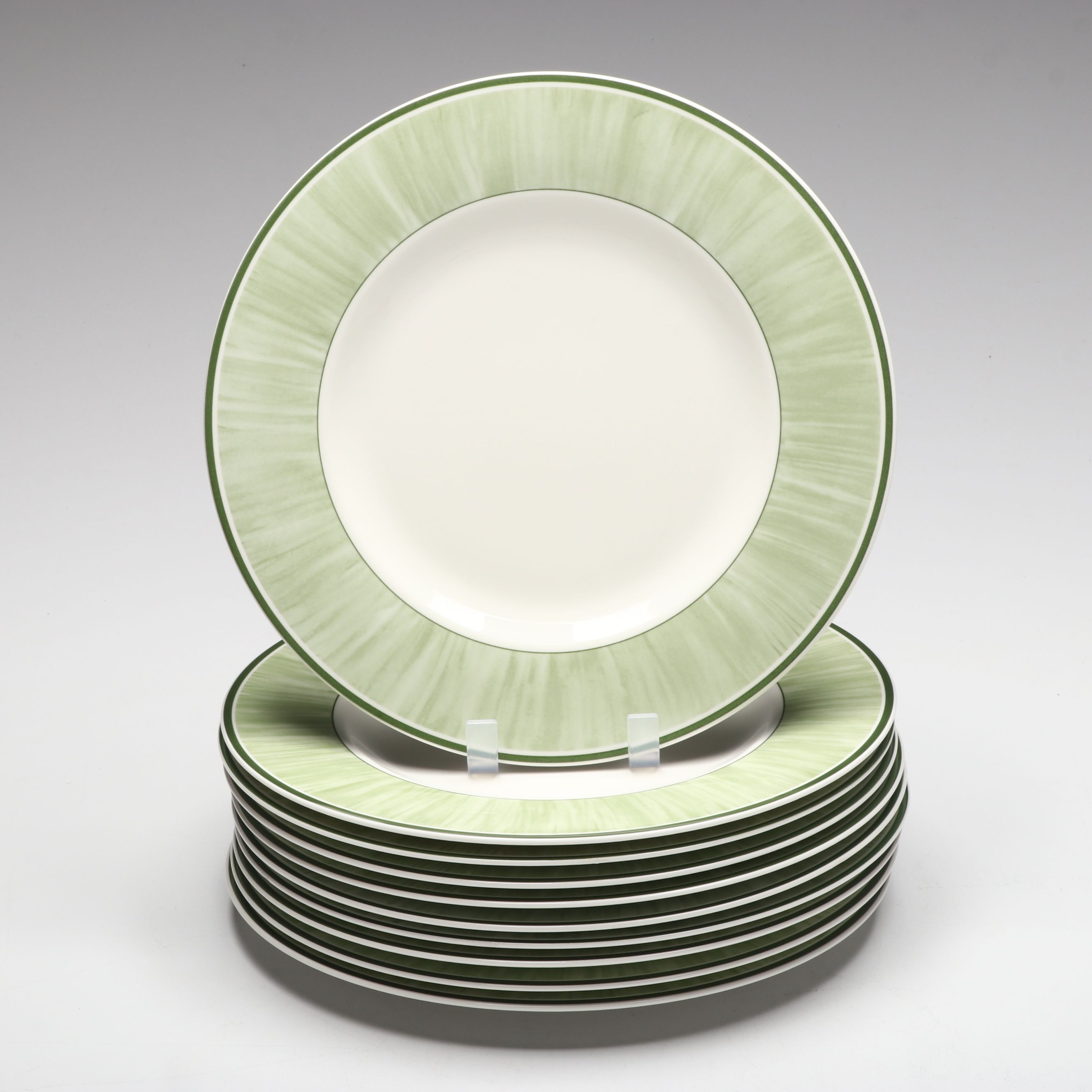 Cantagalli Faience Tureen and Platter with Villeroy & Boch "Flora" Plates