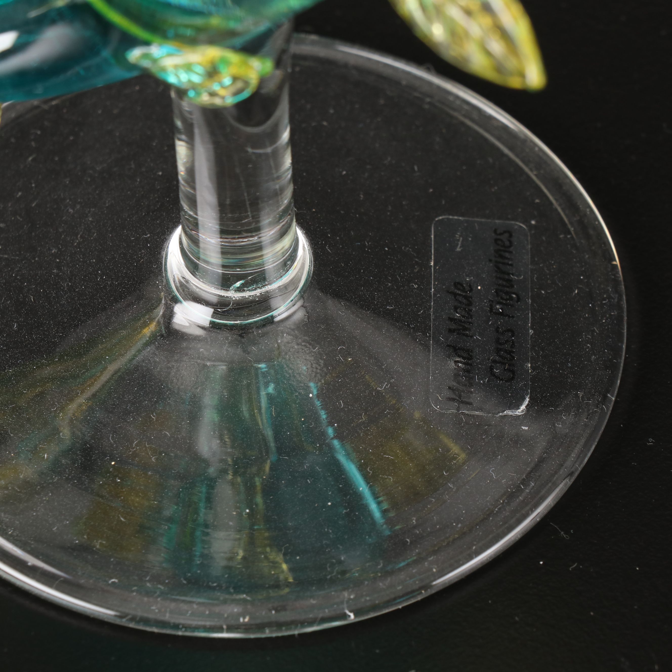 Flamingo, Fish and Other Art Glass Accented Stemware