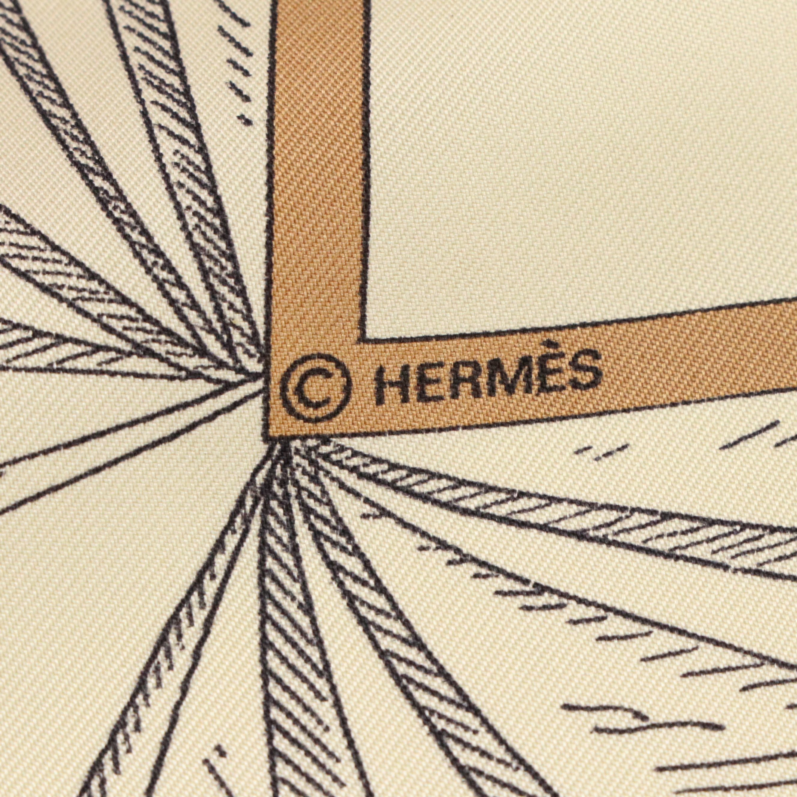 Hermès "A la Gloire de la Cuisine Française" Scarf 90 in Silk Twill with Box
