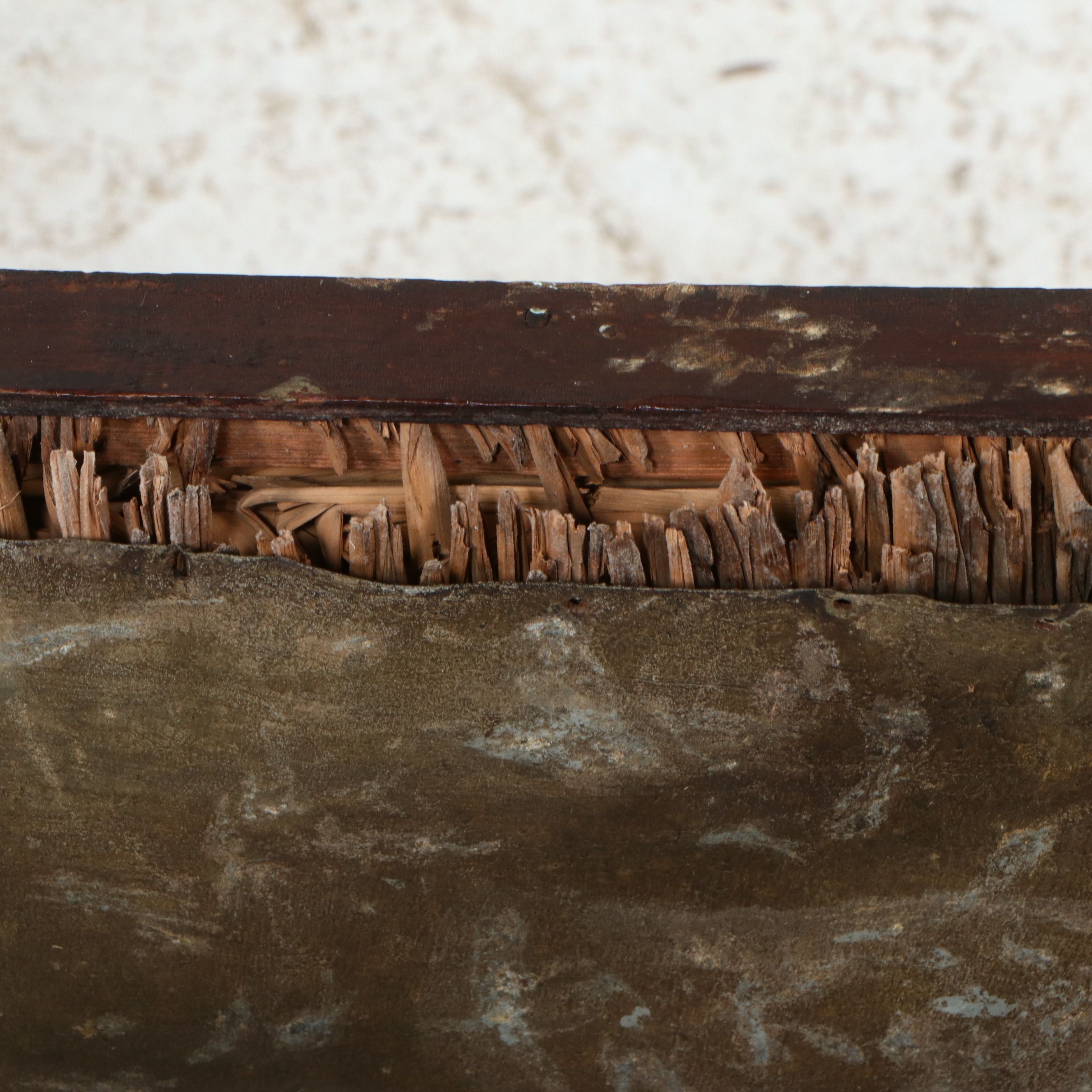 Hitchcock Style Stencil-Decorated Side Chair with Rush Seat, 19th Century