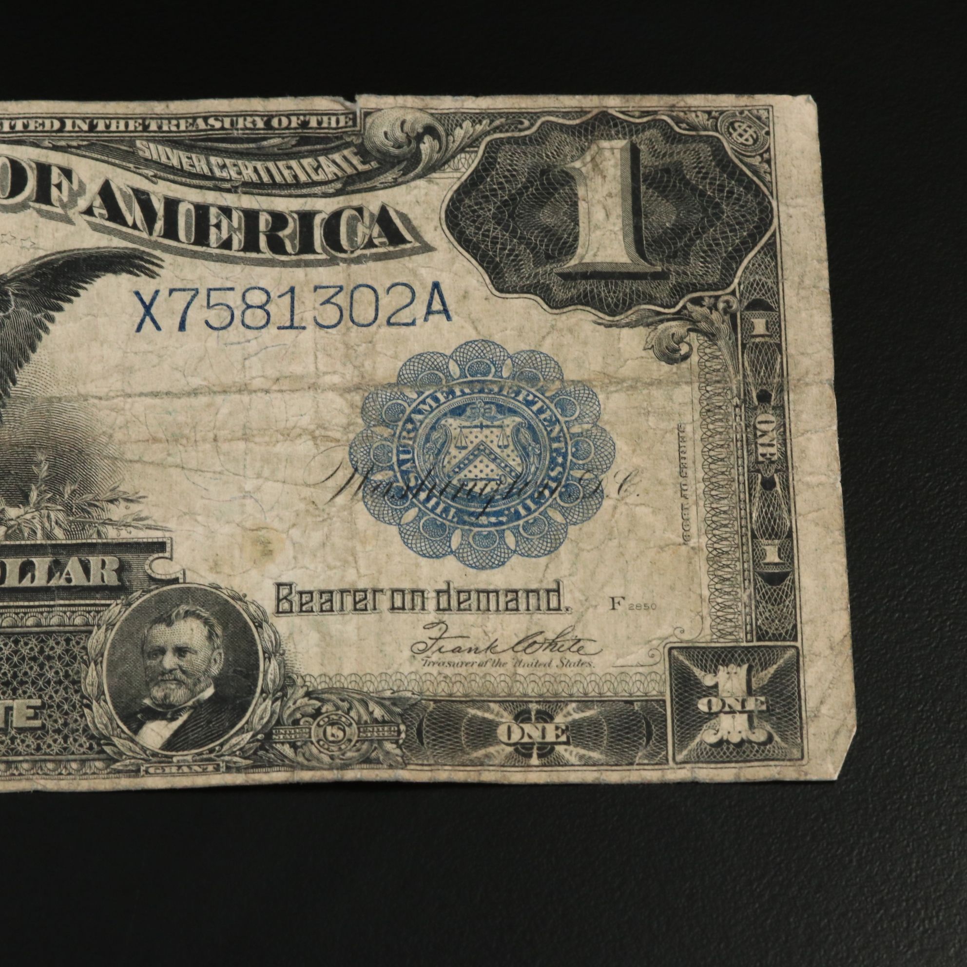 1899 Blue Seal $1 Silver Certificate