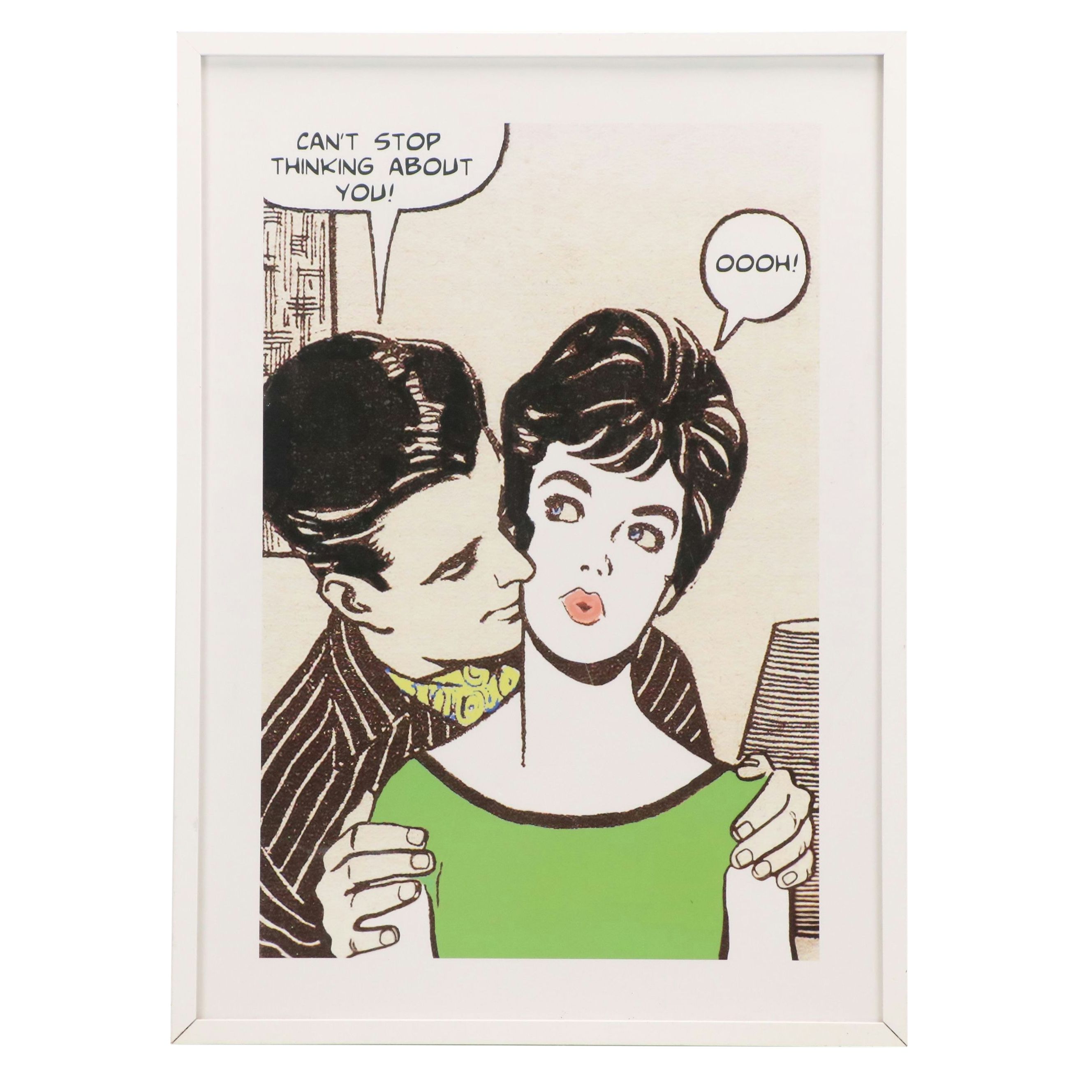 After Roy Newby Offset Lithograph "Can't Stop Thinking About You!", Circa 2010s