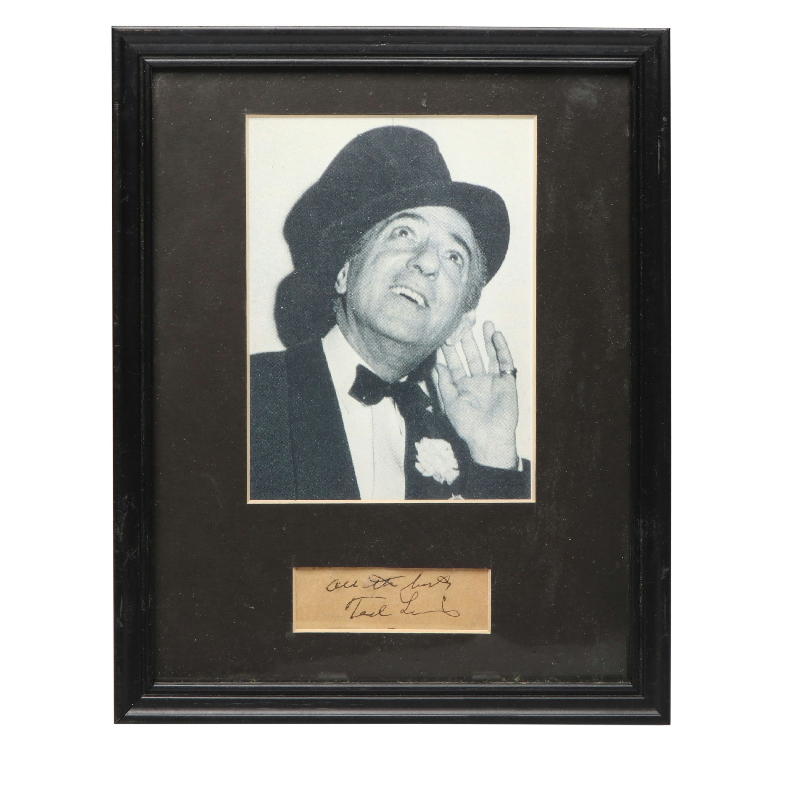 Robert Mitchum, Polly Bergen, Lowell Thomas and More Signed Prints and Letter