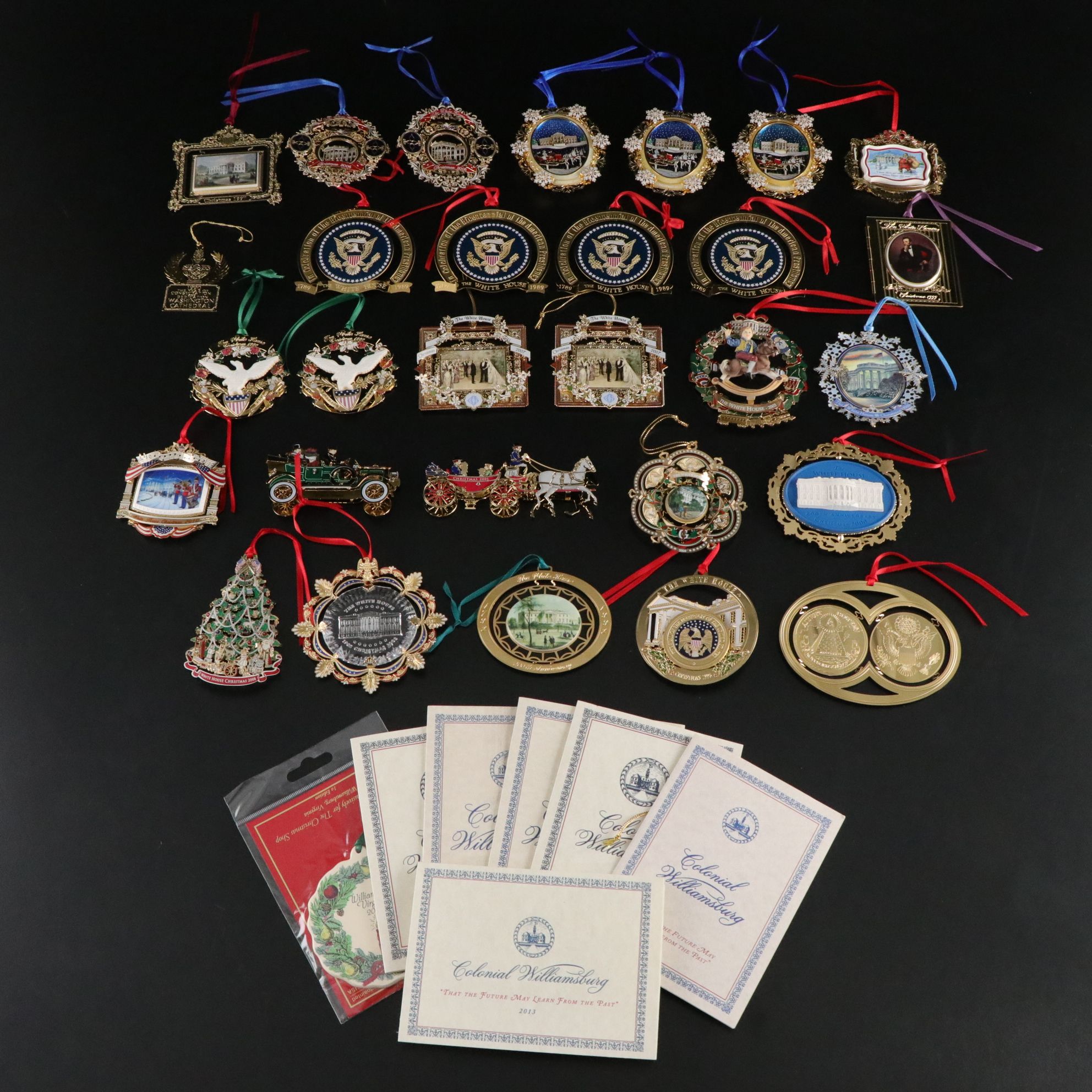 White House Historical Association Christmas Ornaments, 1990-2000s