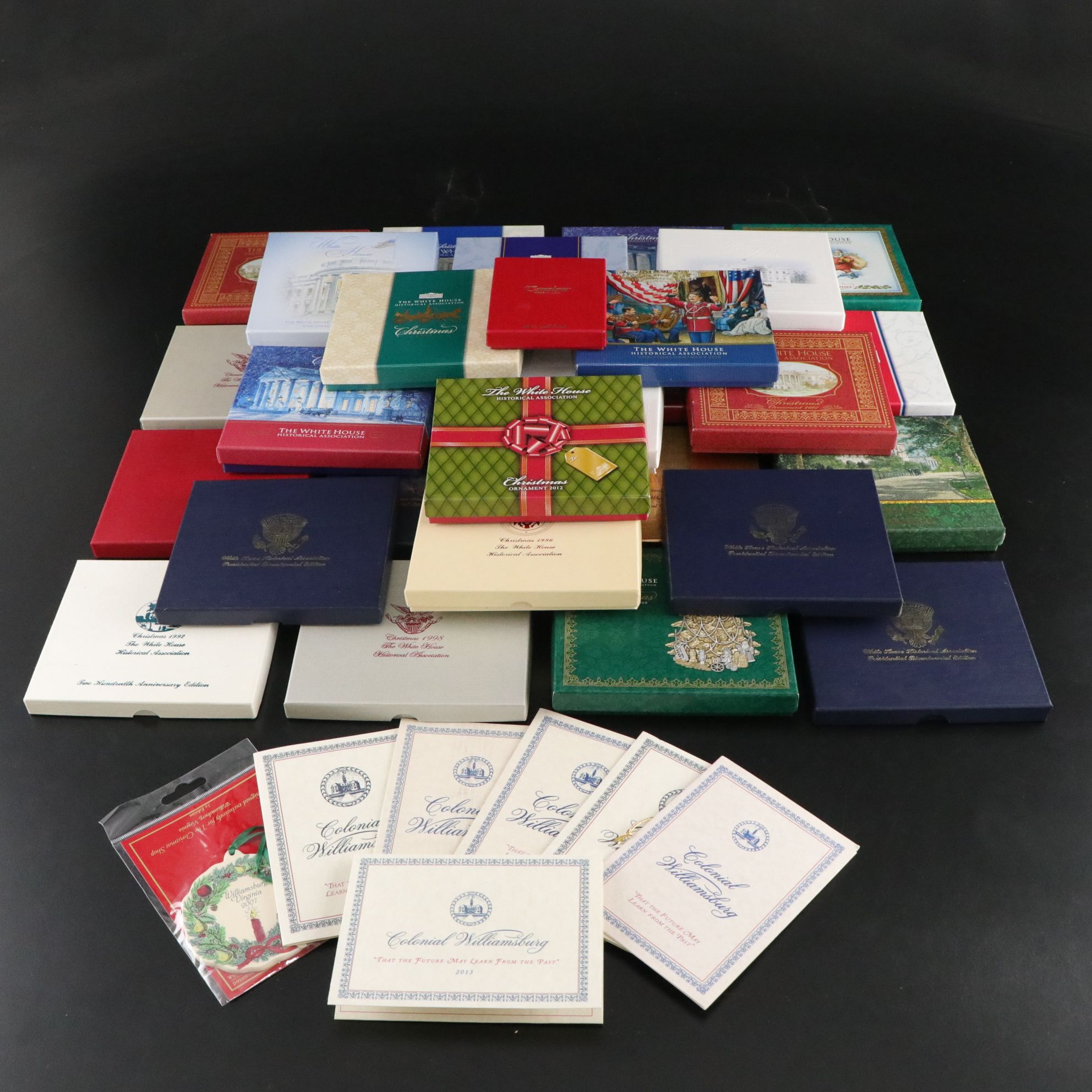 White House Historical Association Christmas Ornaments, 1990-2000s