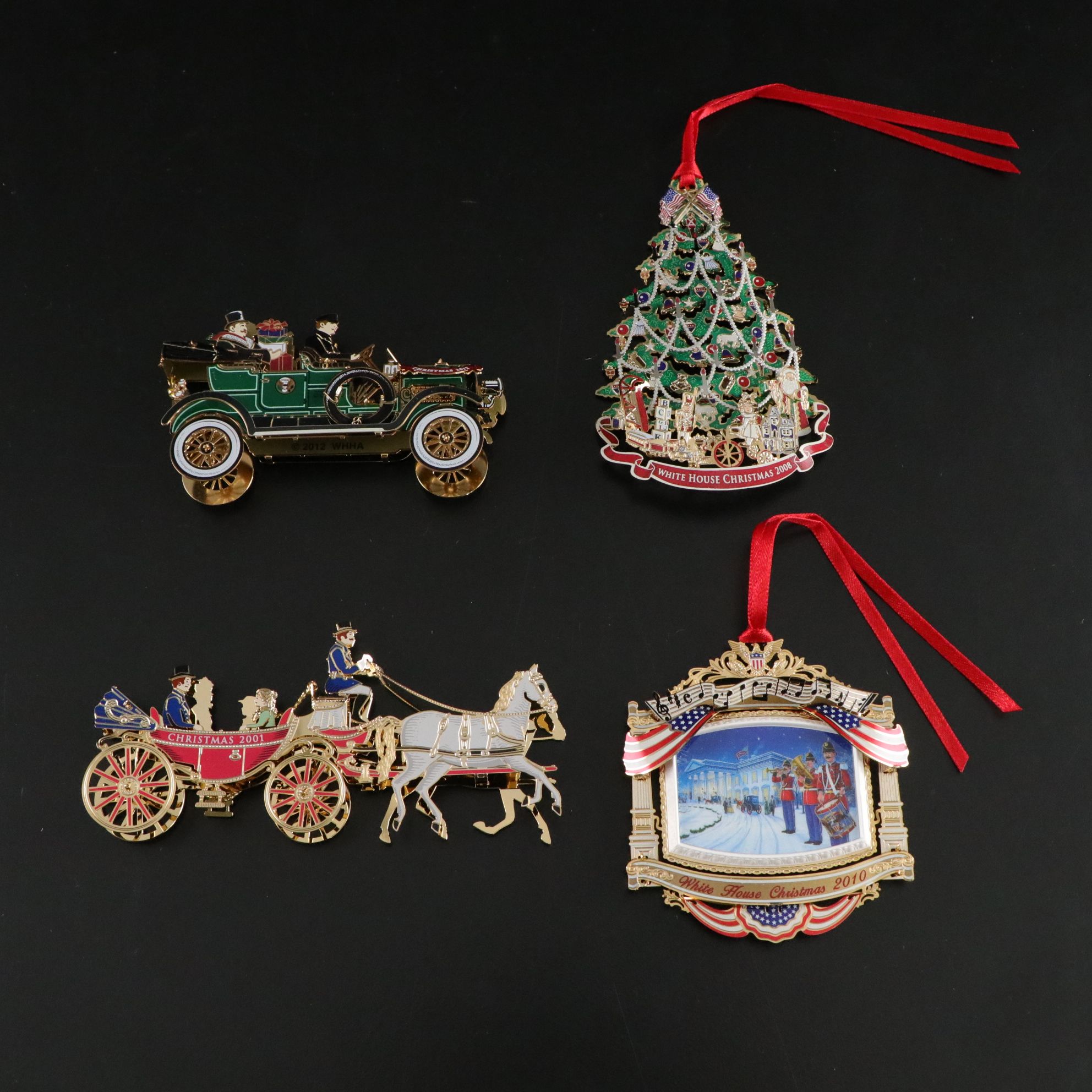 White House Historical Association Christmas Ornaments, 1990-2000s
