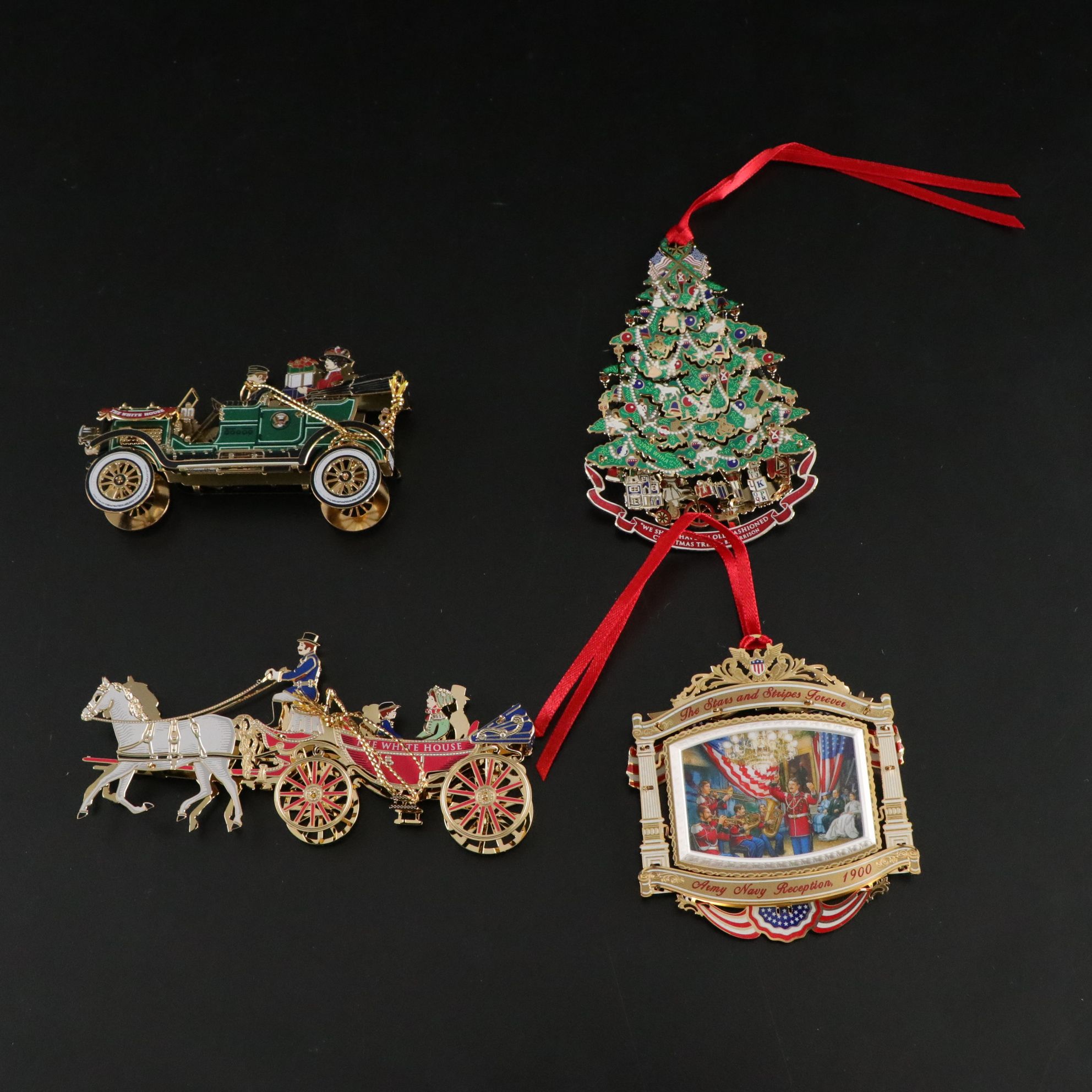 White House Historical Association Christmas Ornaments, 1990-2000s