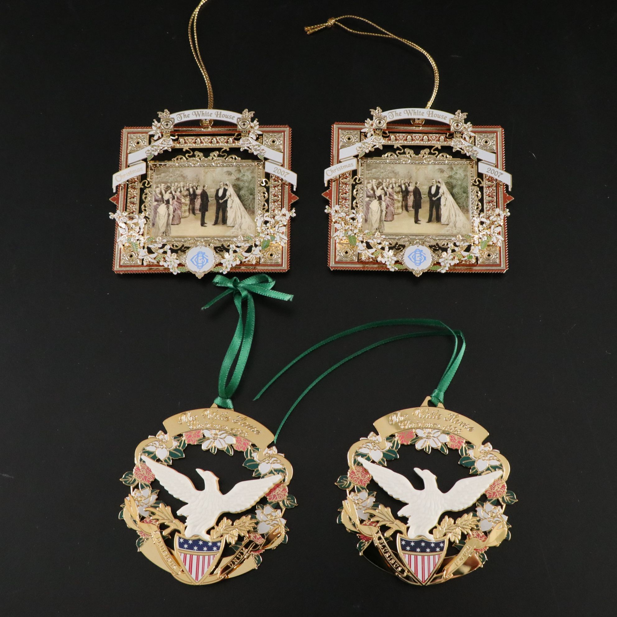 White House Historical Association Christmas Ornaments, 1990-2000s