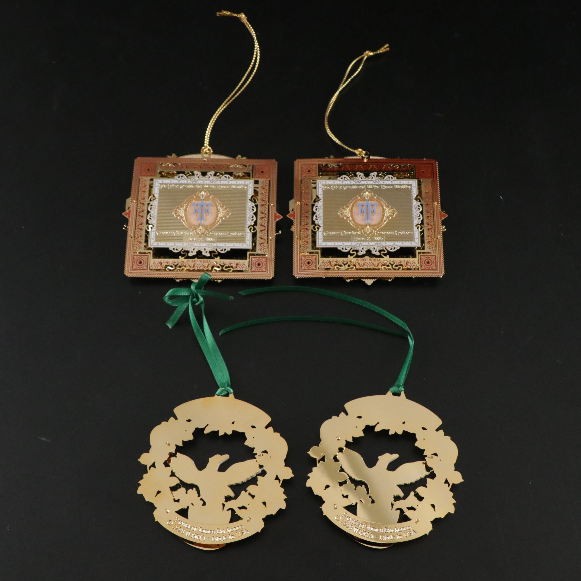 White House Historical Association Christmas Ornaments, 1990-2000s