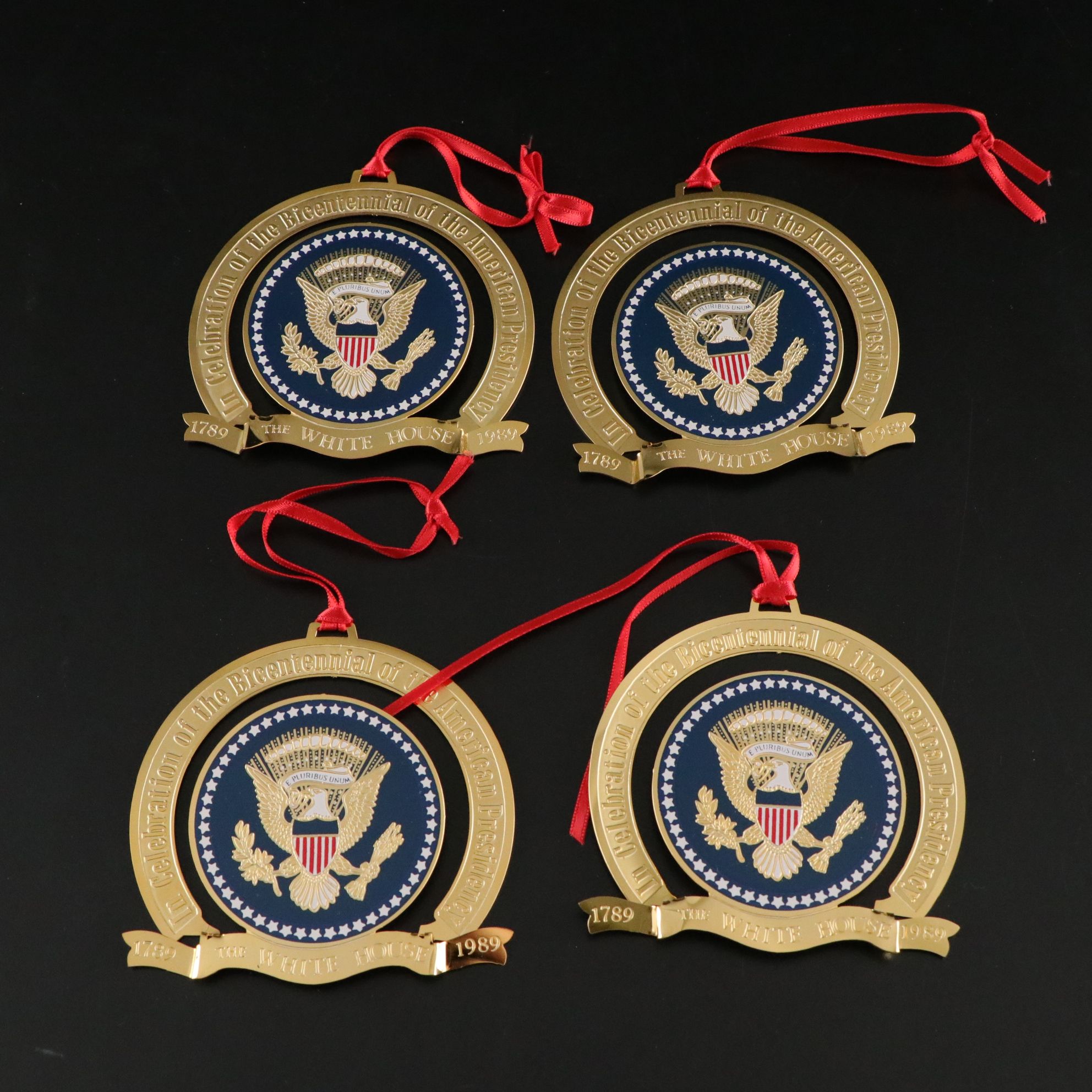White House Historical Association Christmas Ornaments, 1990-2000s