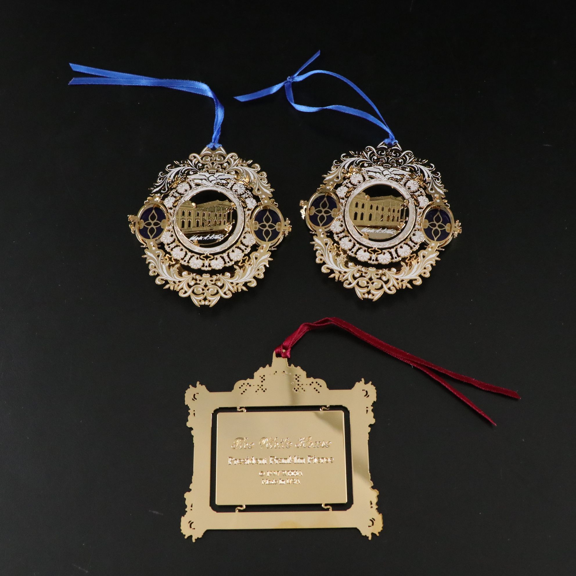 White House Historical Association Christmas Ornaments, 1990-2000s