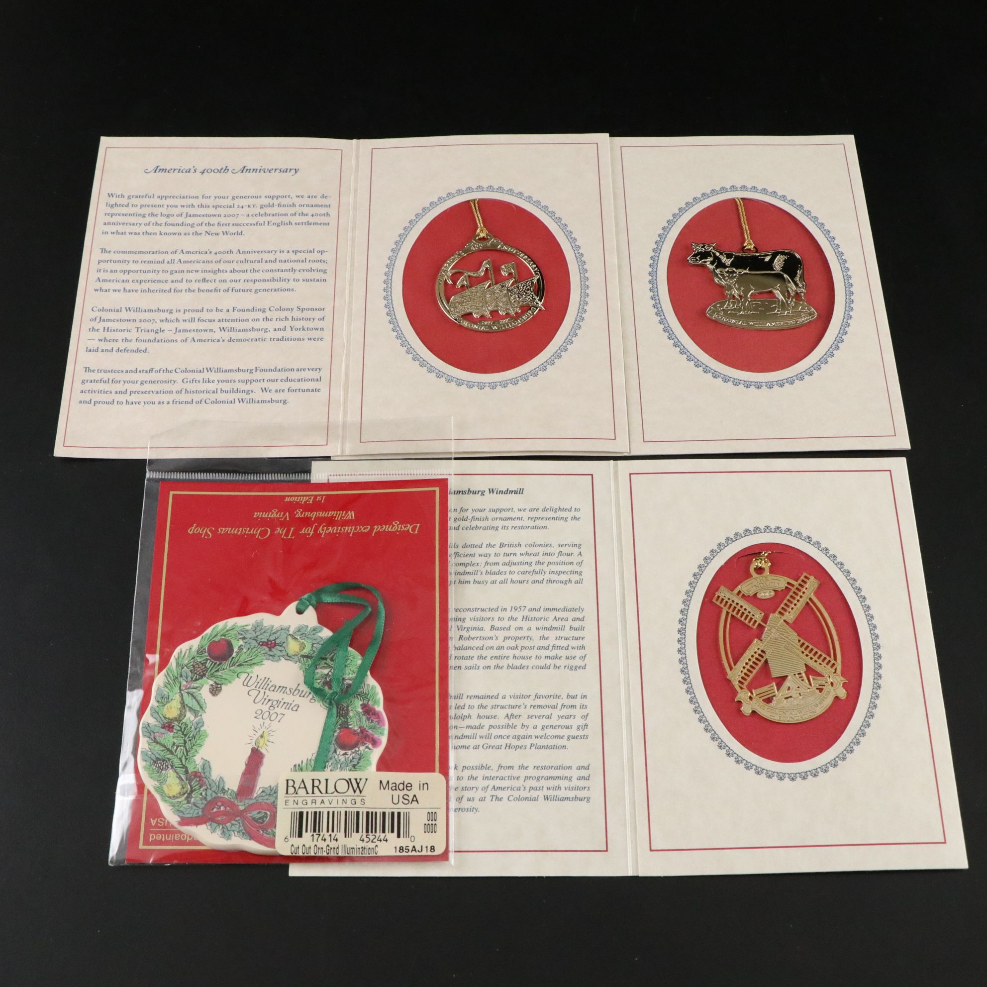 White House Historical Association Christmas Ornaments, 1990-2000s