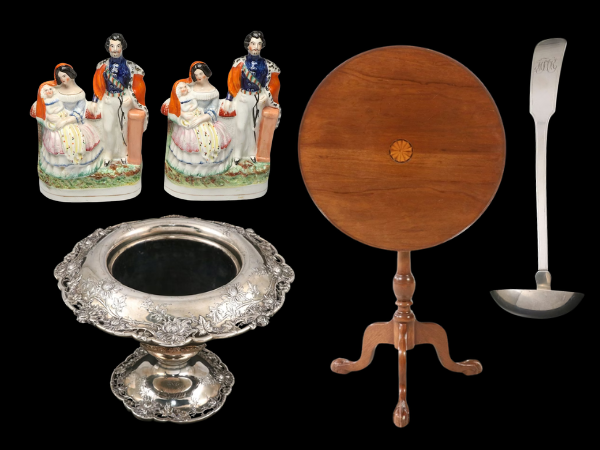 Refined Elements: Tiffany Sterling Silver, Lalique Crystal, Antique Furnishings & Décor