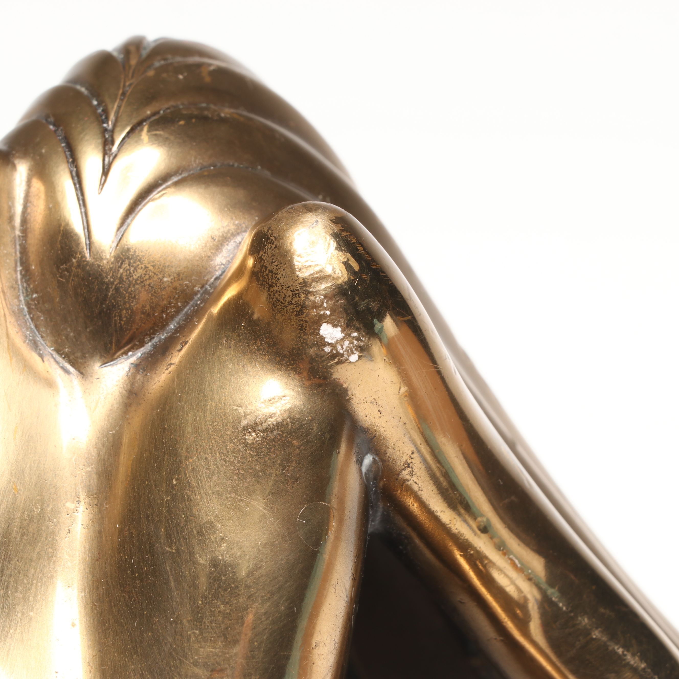 Tom Bennett "Reflections" and "Peaceful" Bronze Nude Sculptures, c. 1983