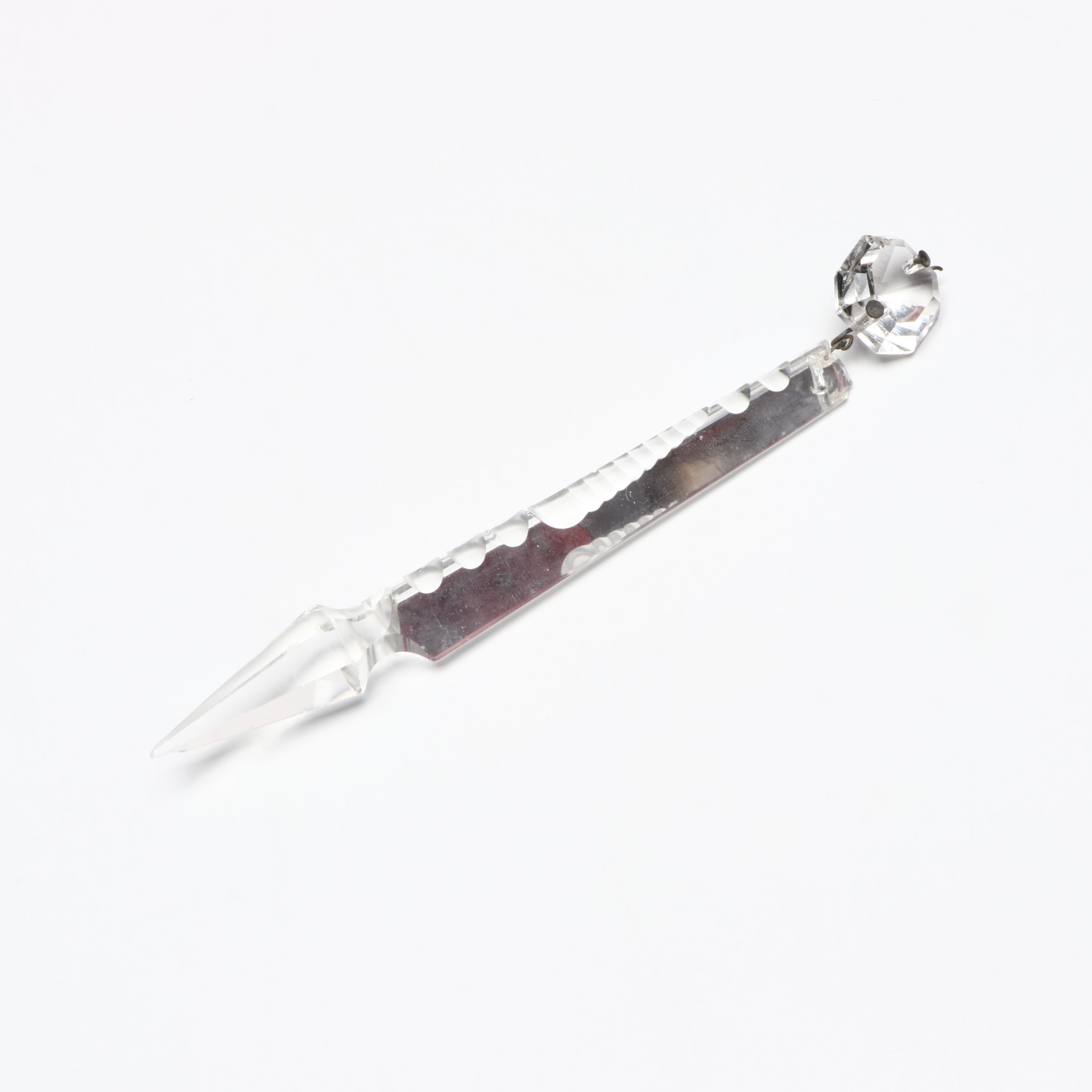 Bohemian Style Cranberry Glass Mantel Lusters with Crystal Hurricane Shades